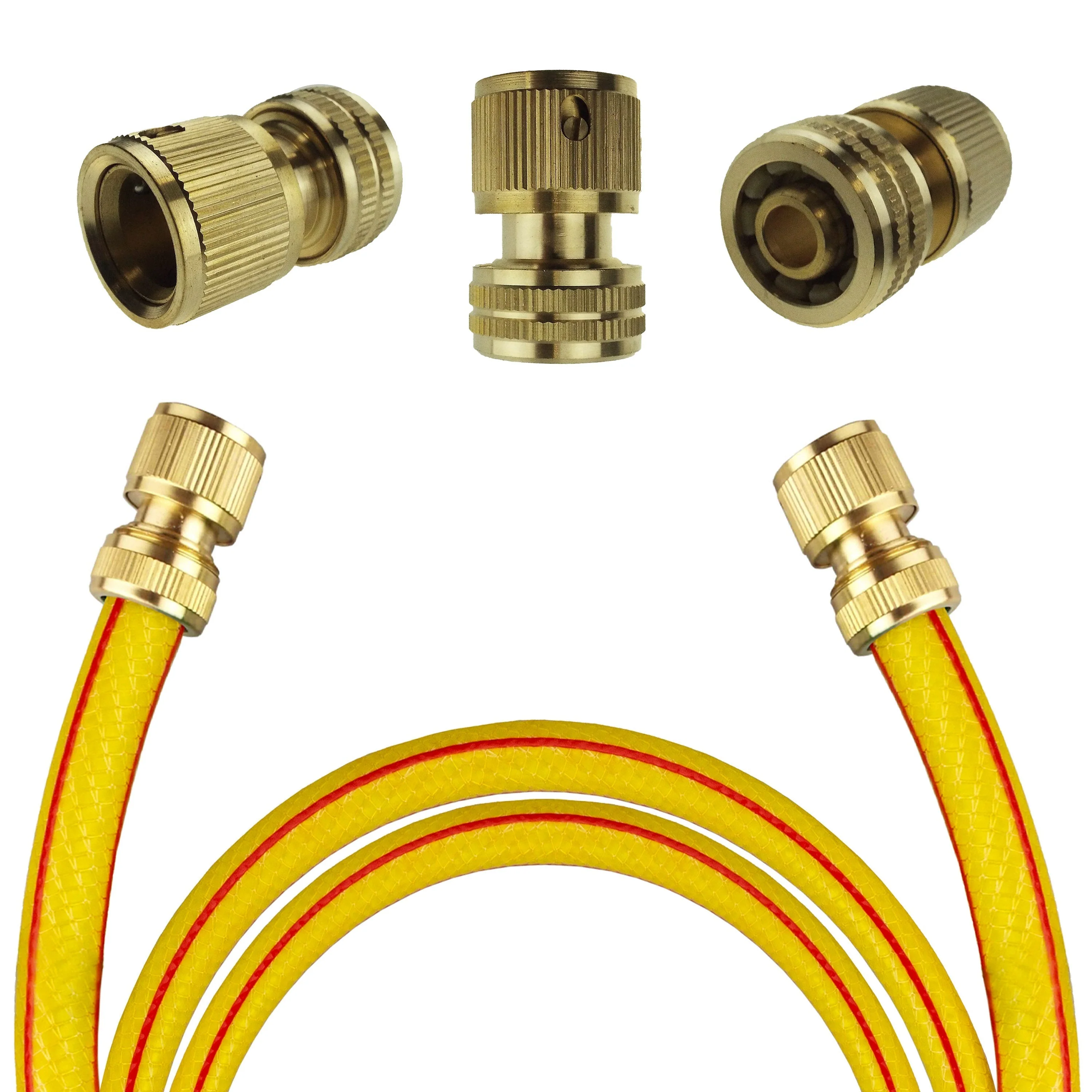 Premium Garden Hose Yellow with Brass Hose Connectors - Image 7