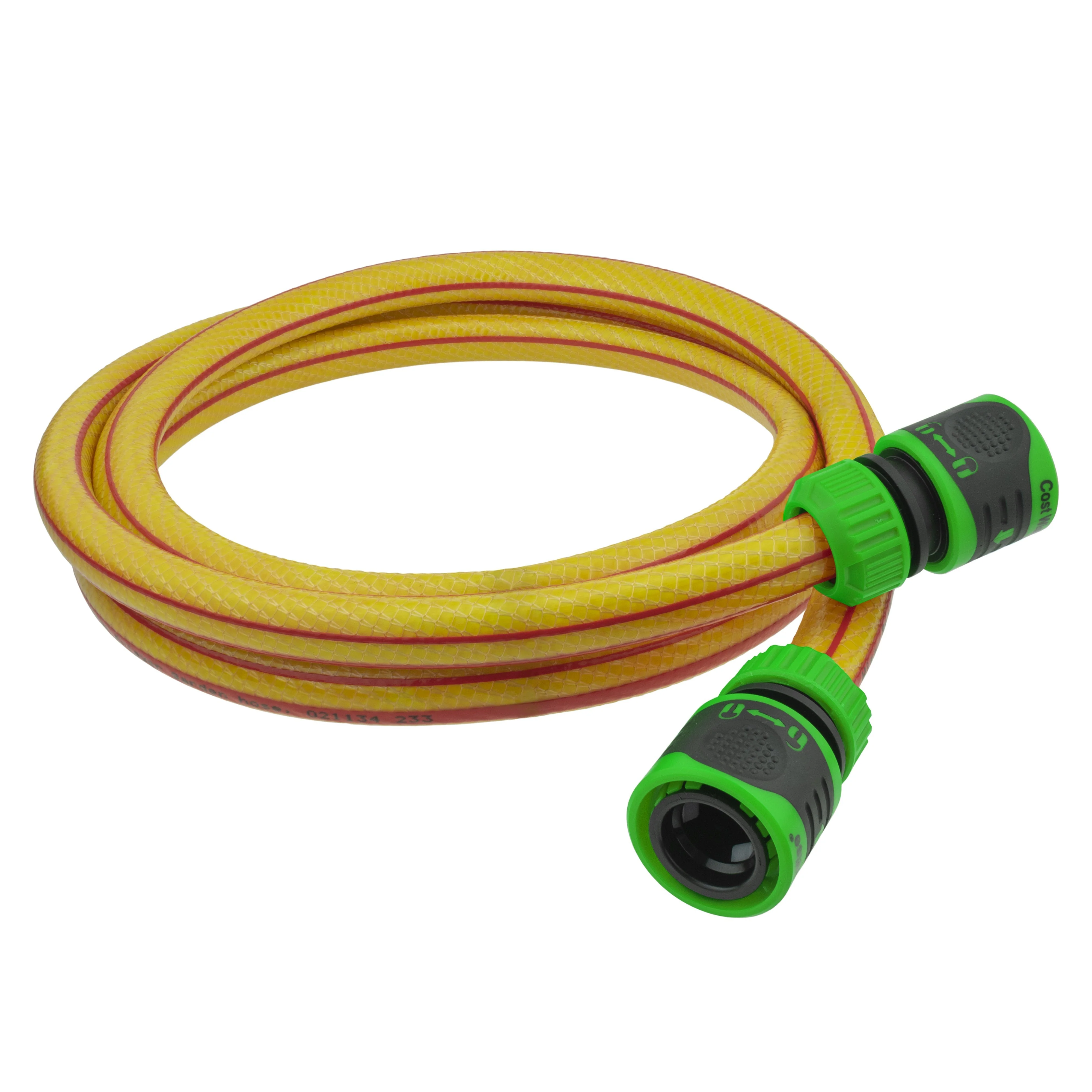 Premium Garden Hose Yellow with Green Lock Connectors - Image 2