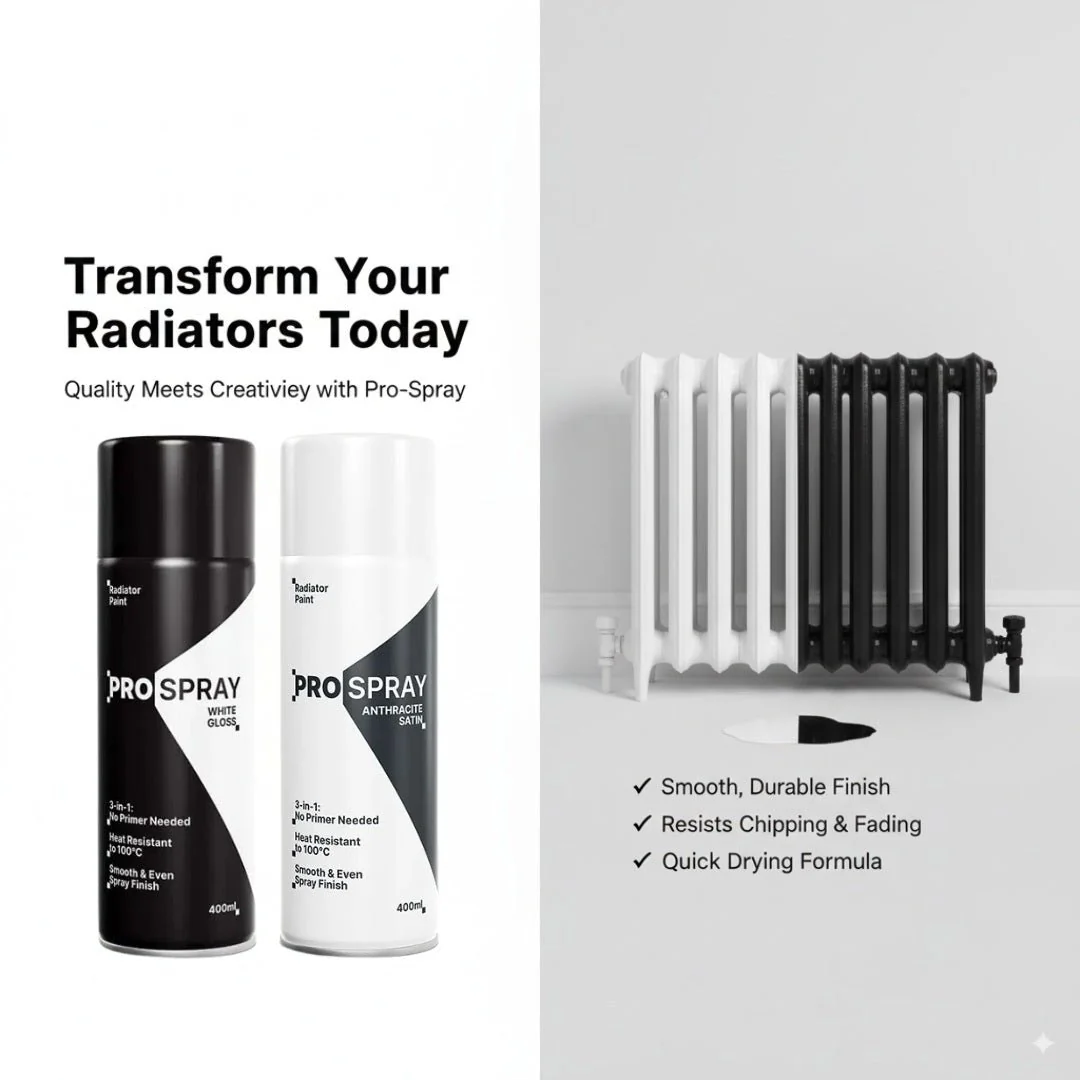 Pro-Spray Radiator Paint | 3-in-1 Heat Resistant Spray - Image 3