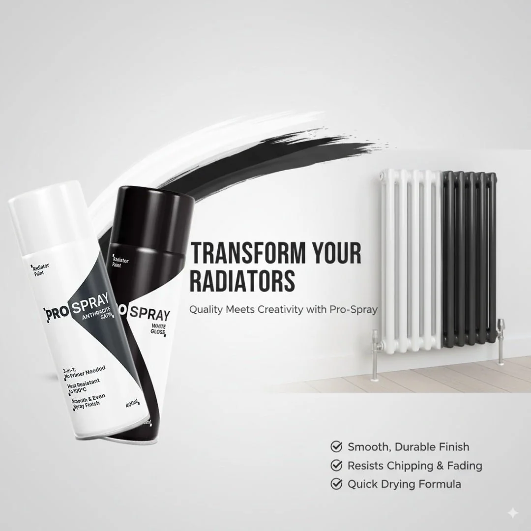 Pro-Spray Radiator Paint | 3-in-1 Heat Resistant Spray - Image 4