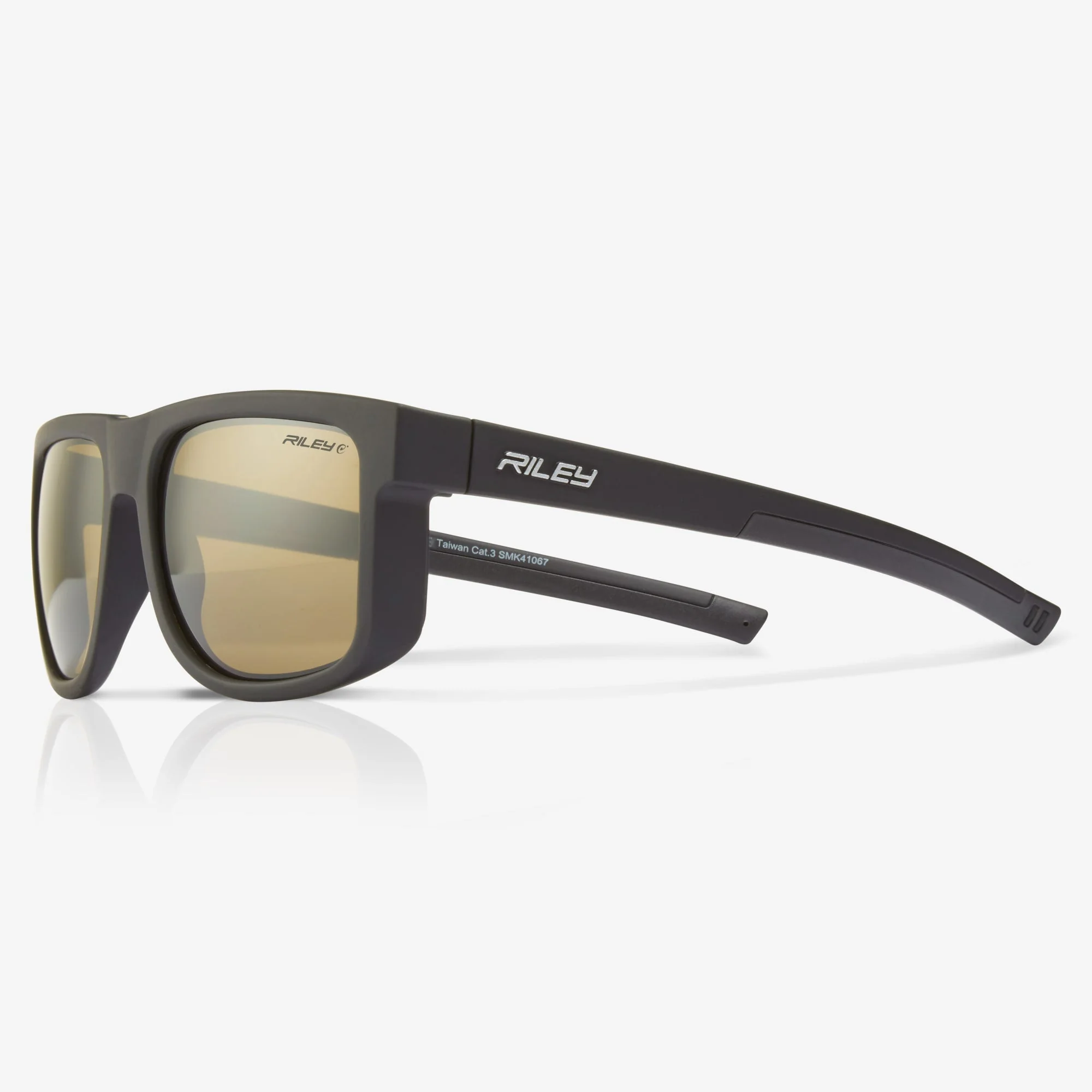 Riley Navigator Sunglasses – Antique Mirror Revo, Anti-Glare, 4-Base Curve