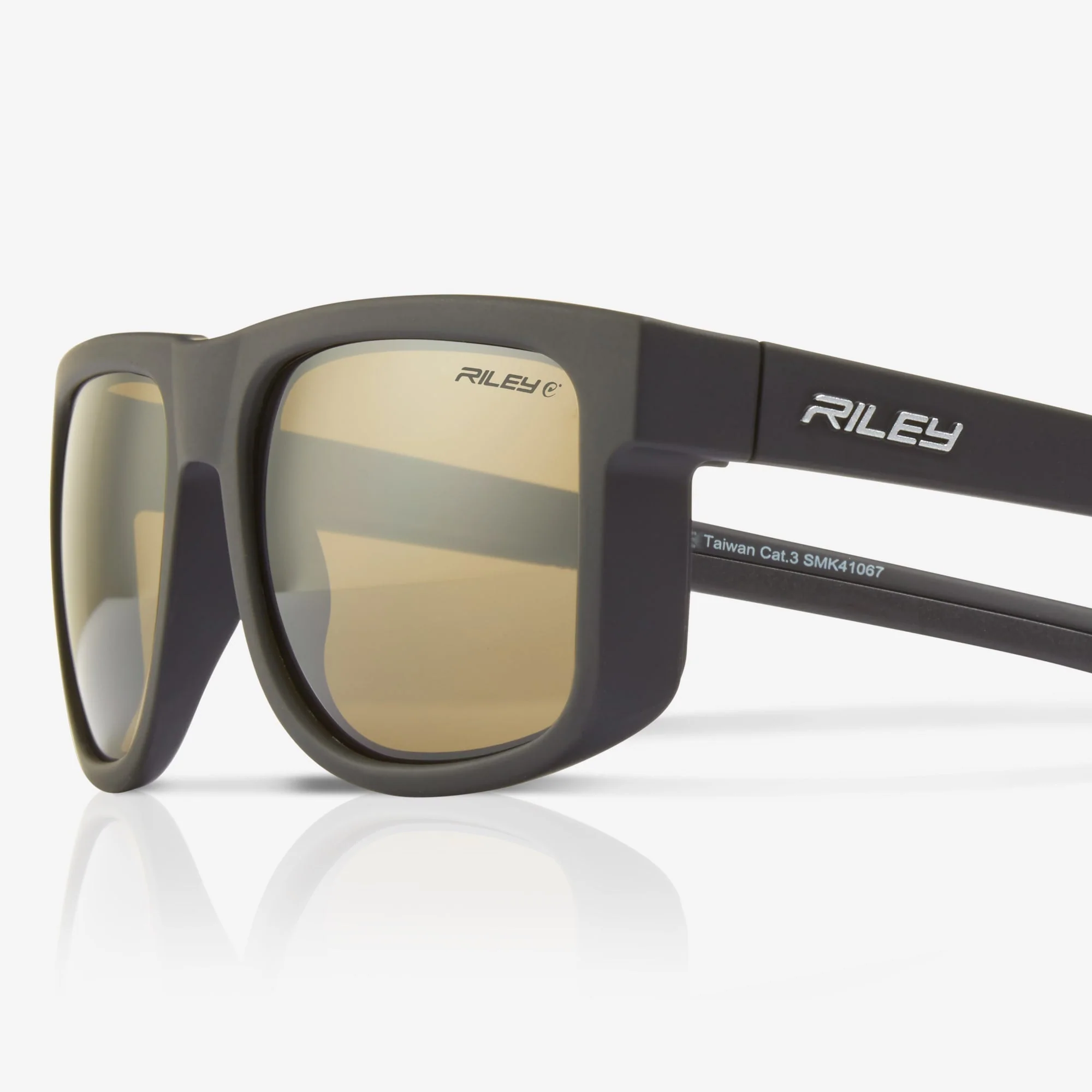Riley Navigator Sunglasses – Antique Mirror Revo, Anti-Glare, 4-Base Curve - Image 3