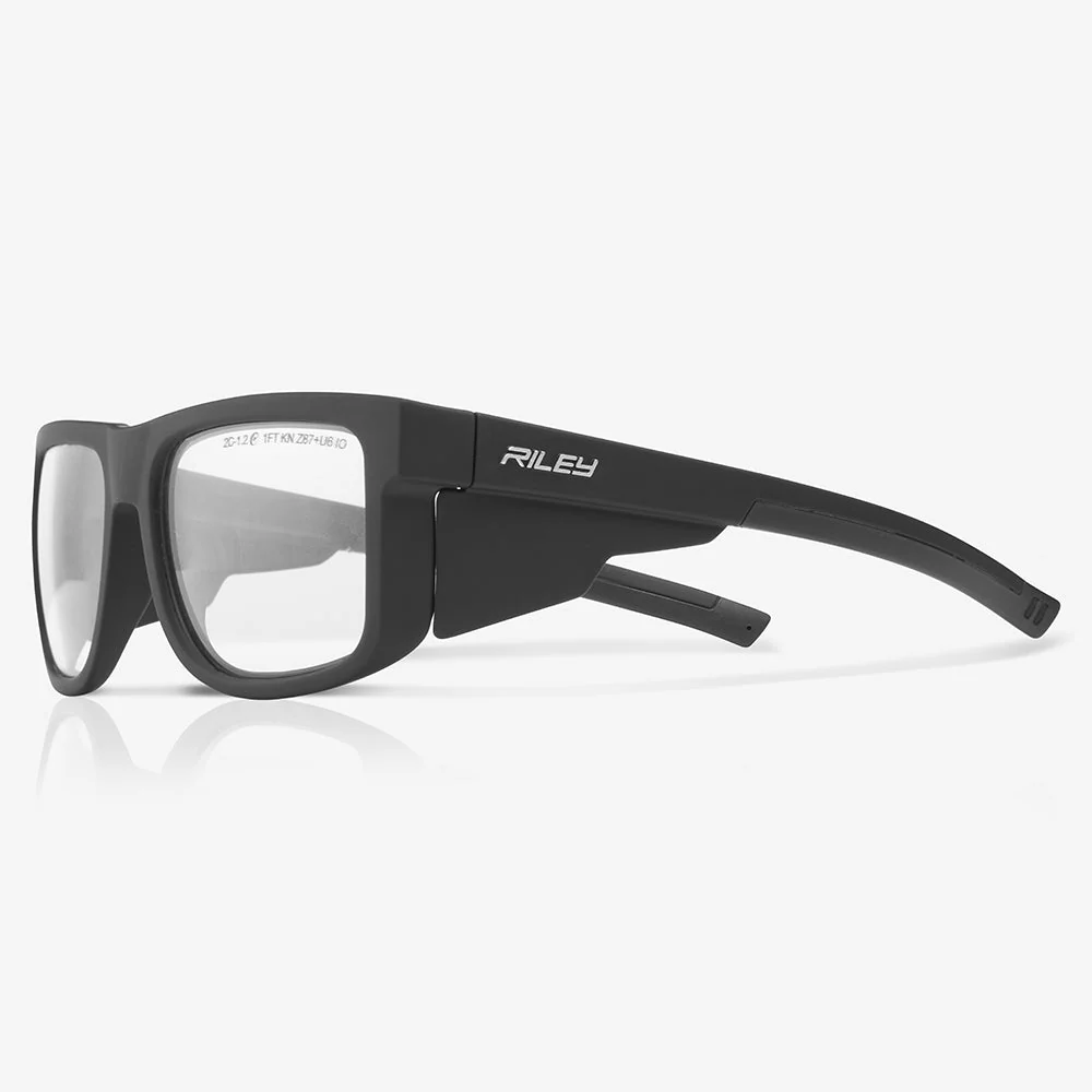 RILEY Navigator Anti-Scratch Safety Fashion Glasses – Clear Lens - Image 3