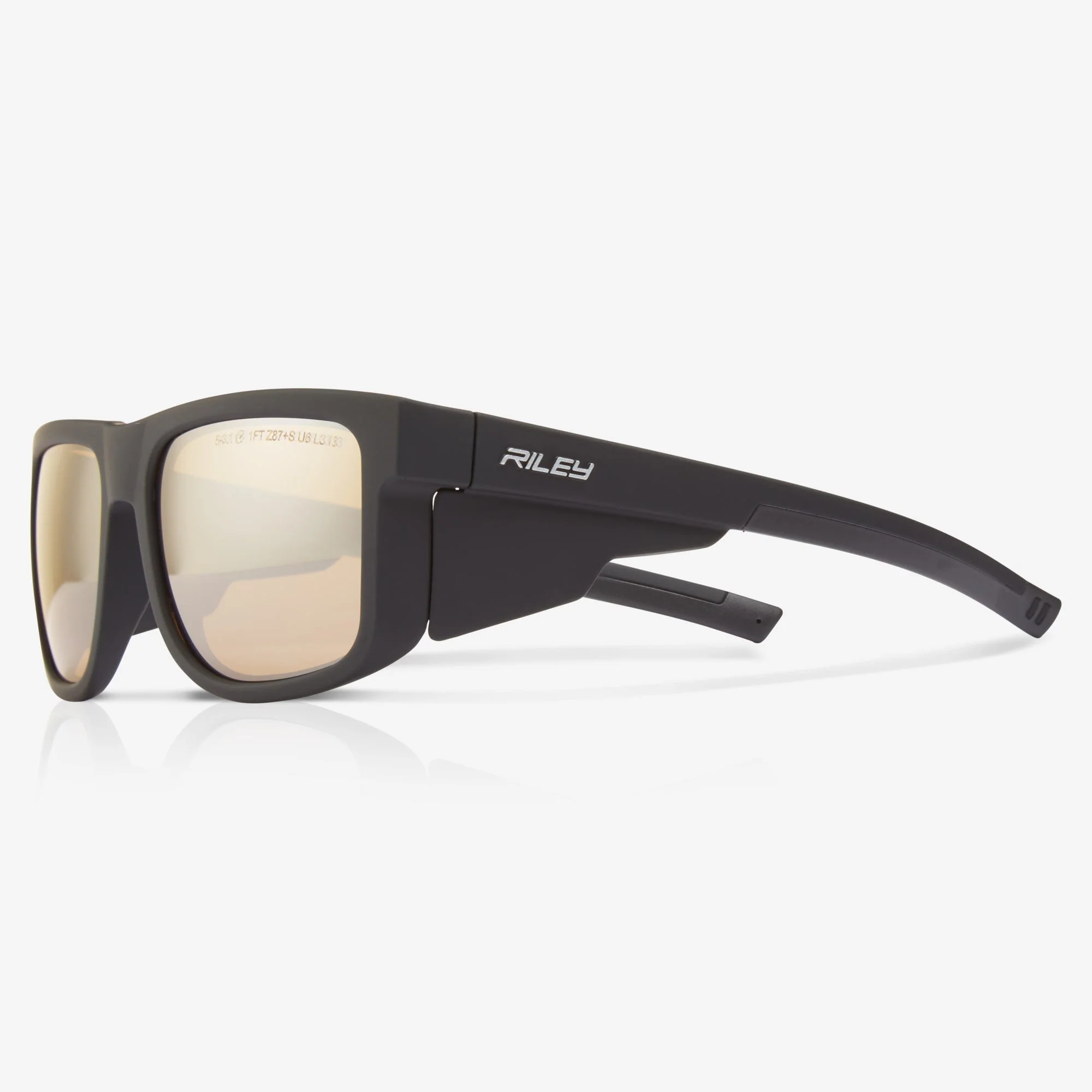 Riley Navigator – Antique Mirror Revo Safety Sunglasses, Anti-Scratch/Anti-Fog - Image 3