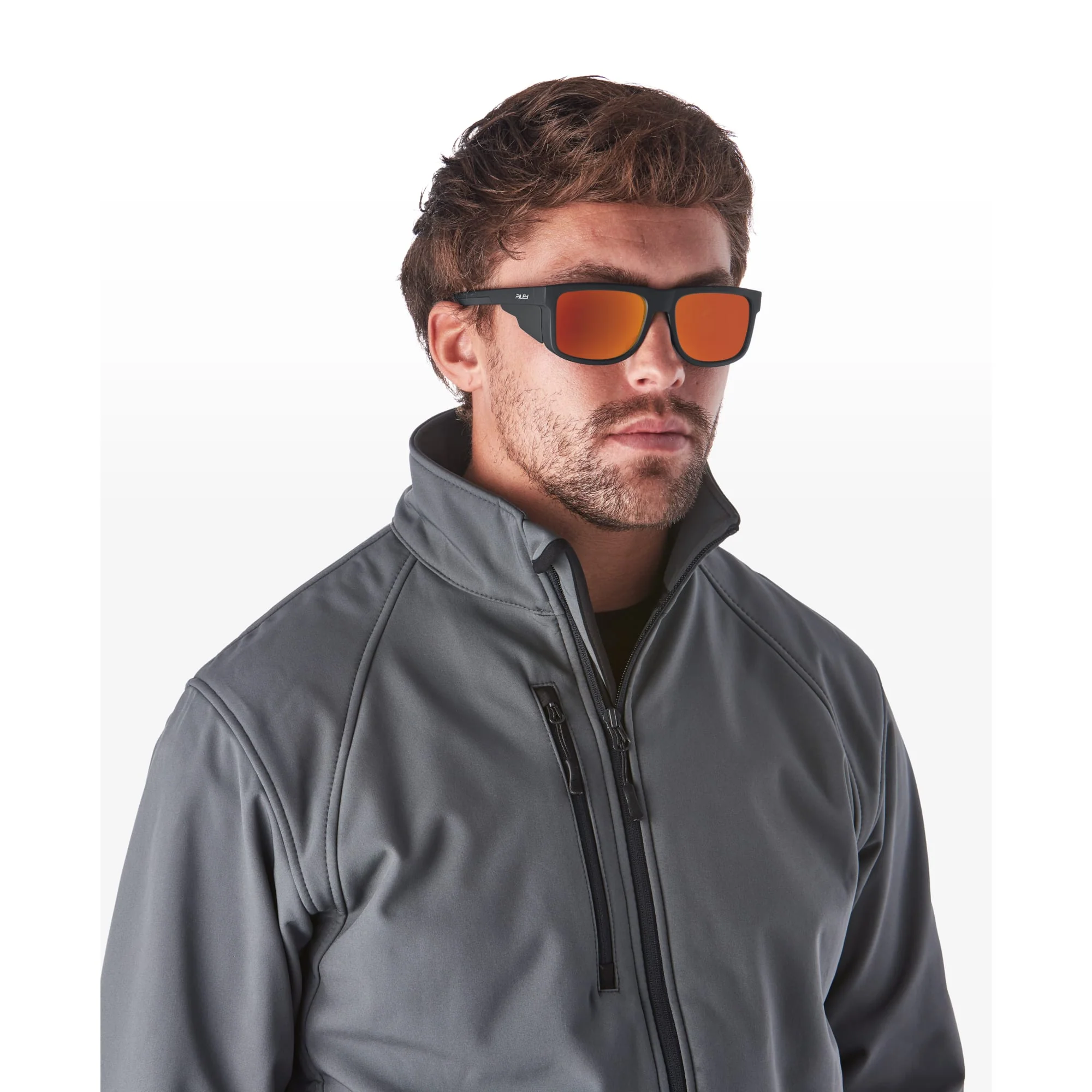 Riley Navigator – Red Mirror Revo Safety Sunglasses, Anti-Scratch/Anti-Fog - Image 8