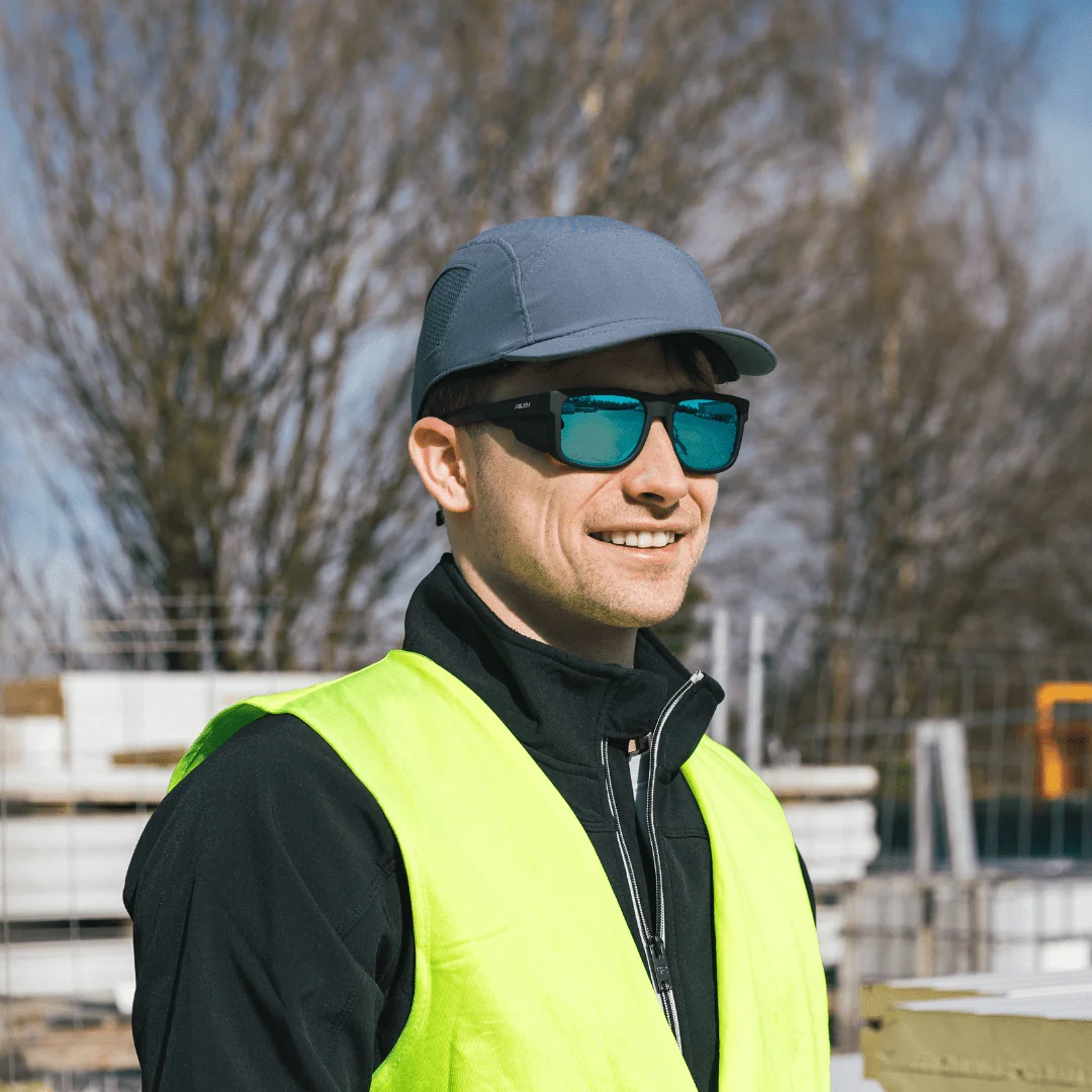 Riley Navigator Twinpack – Blue Mirror Safety Glasses + Blue Mirror Sunglasses - Image 3