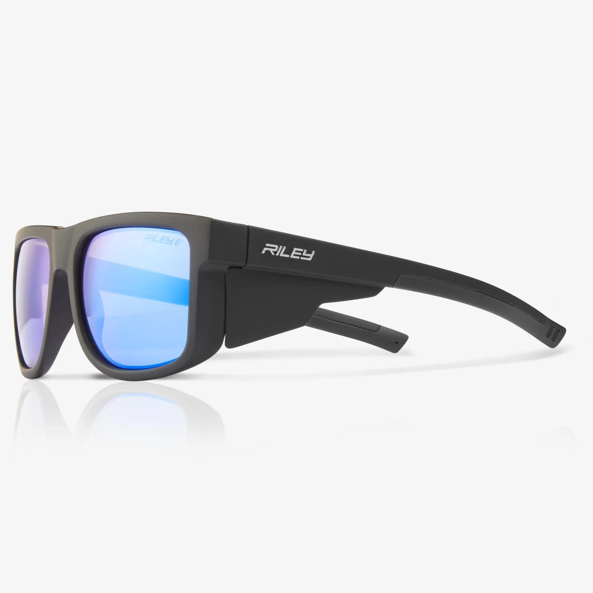Riley Navigator Twinpack – Blue Mirror Safety Glasses + Blue Mirror Sunglasses - Image 5