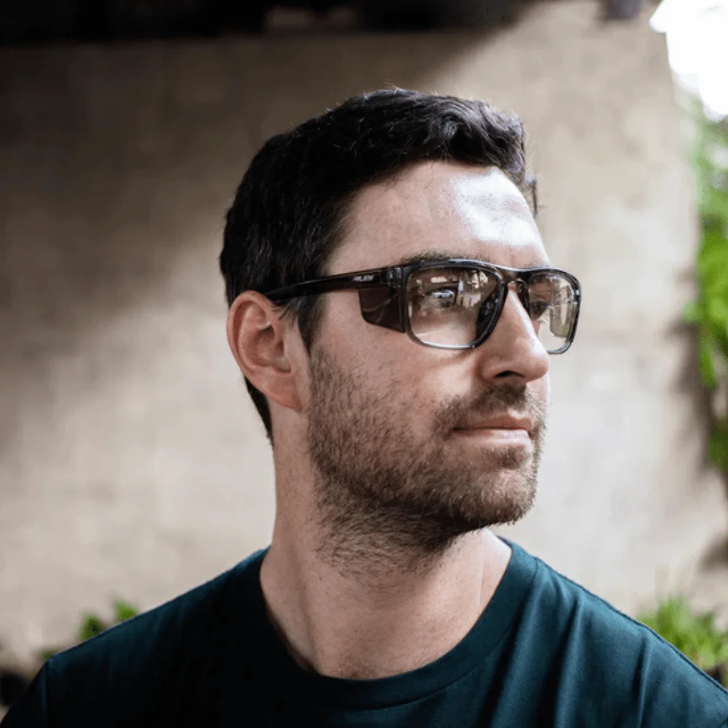 Riley Navigator X Safety Glasses – Clear Lens, Smoked Frame, Anti-Fog/Anti-Scratch - Image 2