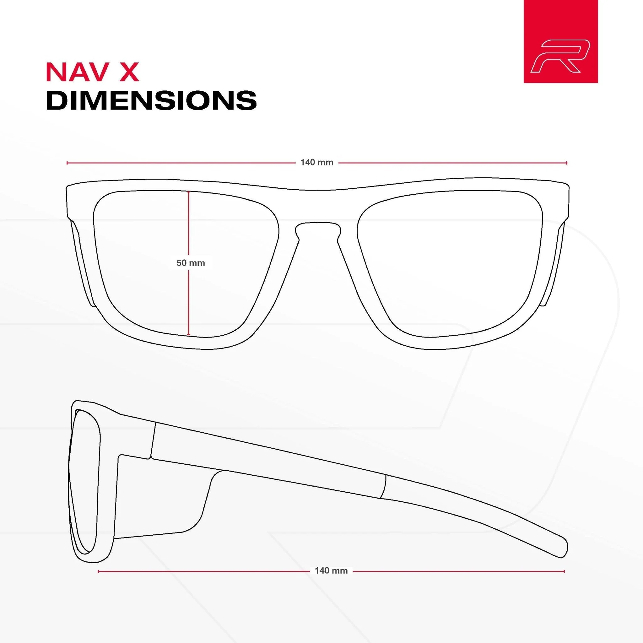 Riley Navigator X Safety Sunglasses – Green Mirror Revo, Smoked Frame, Anti-Fog/Anti-Scratch - Image 14