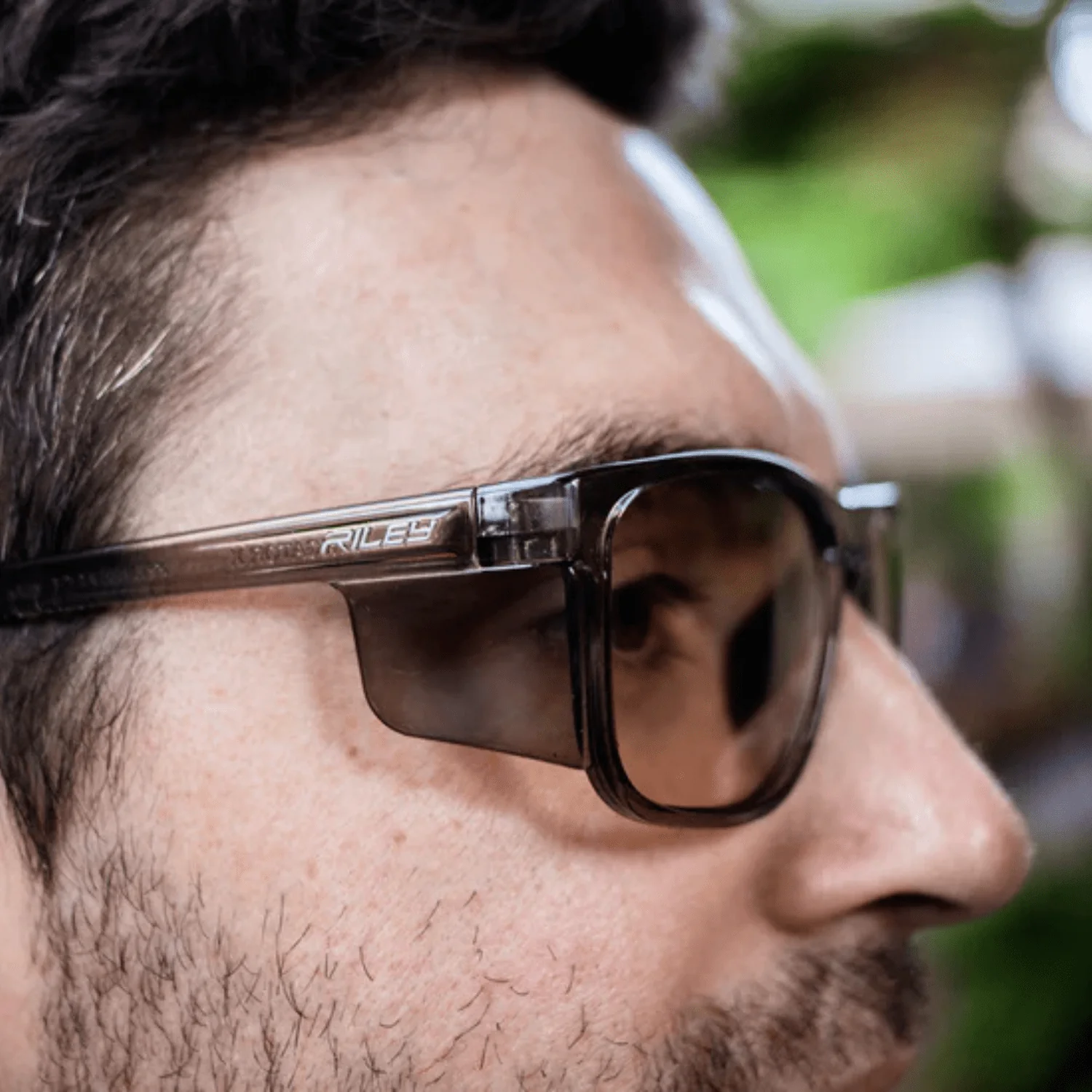 Riley Navigator X Safety Sunglasses – LED Lens, Smoked Frame, Anti-Fog/Anti-Scratch - Image 5