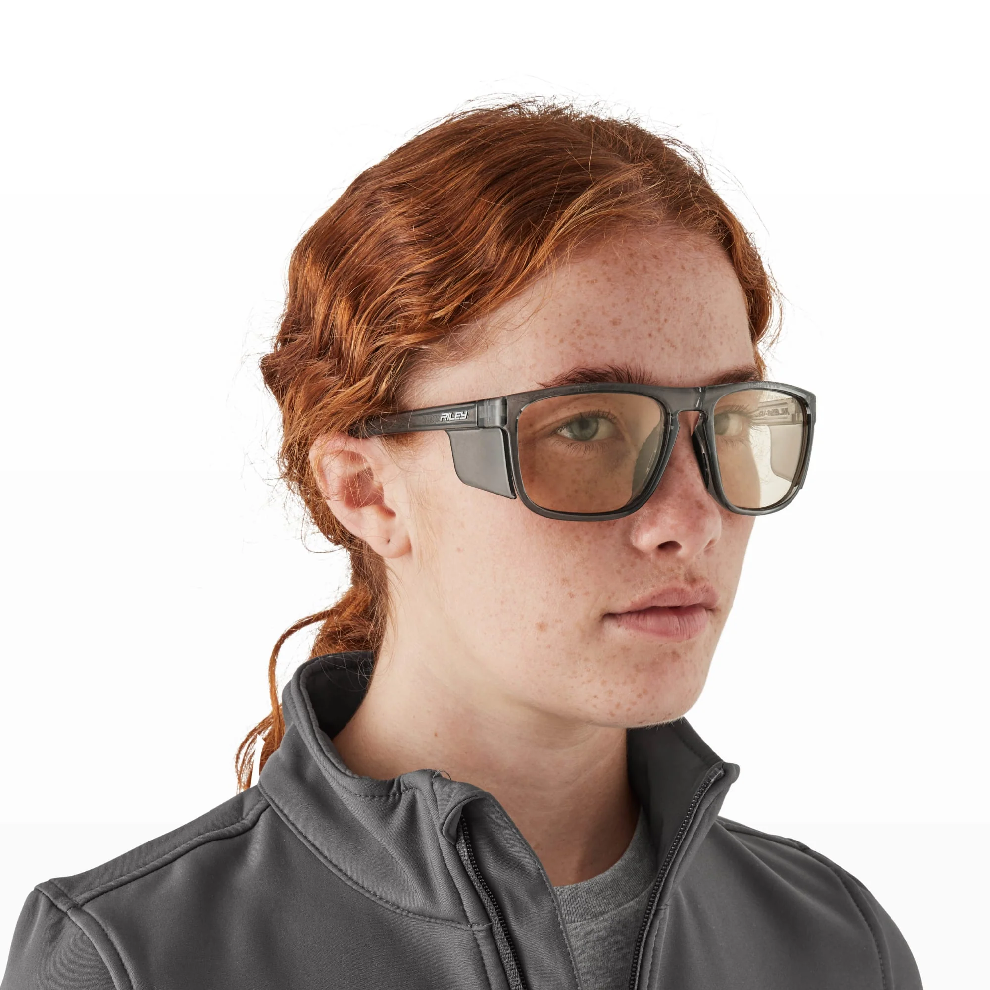 Riley Navigator X Safety Sunglasses – LED Lens, Smoked Frame, Anti-Fog/Anti-Scratch - Image 6