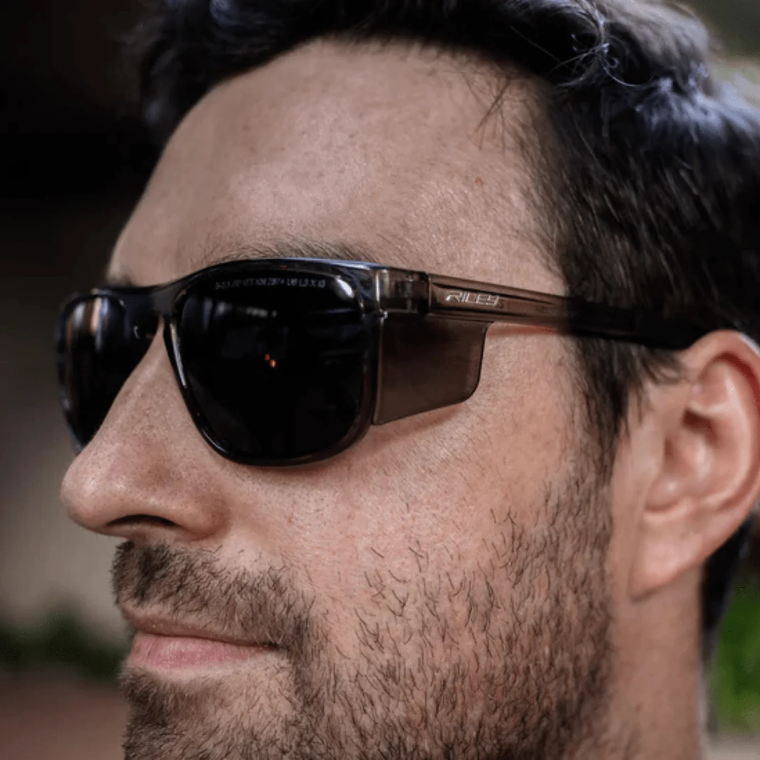 Riley Navigator X Safety Sunglasses – Polarised Lens, Smoked Frame, Anti-Fog/Anti-Scratch - Image 5