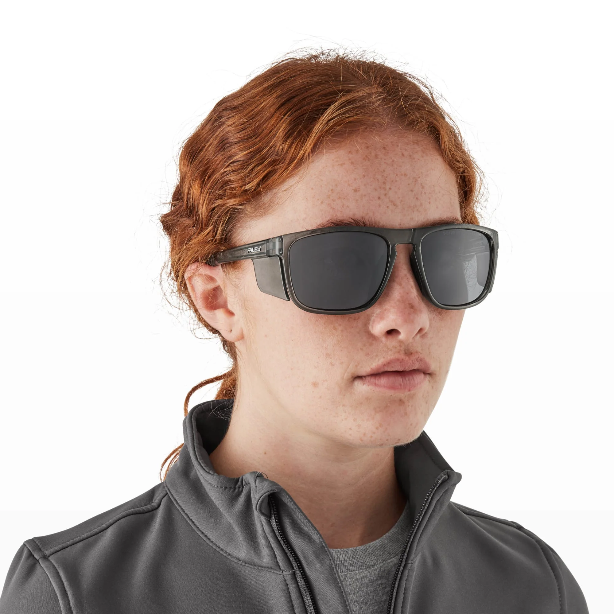 Riley Navigator X Safety Sunglasses – Polarised Lens, Smoked Frame, Anti-Fog/Anti-Scratch - Image 7
