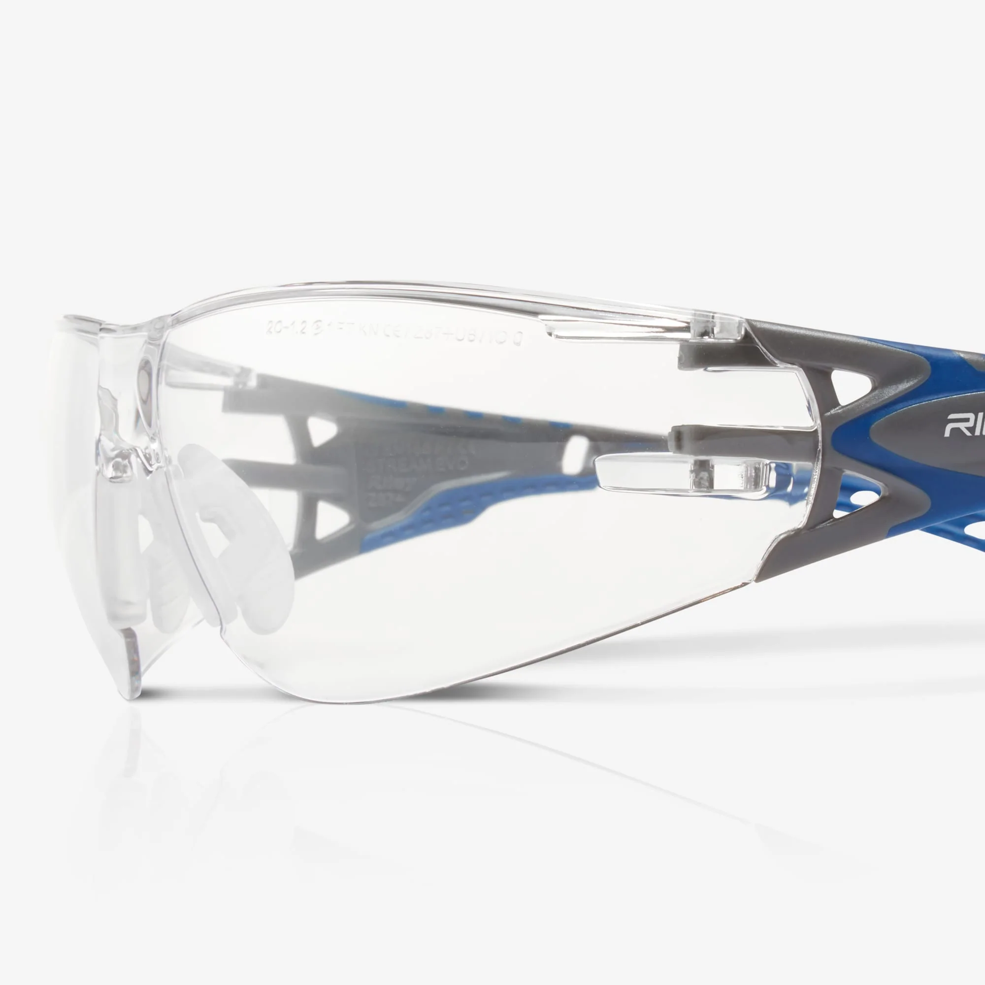 RILEY Stream Evo Clear Anti-Fog Wrap-Around Safety Glasses - Image 3