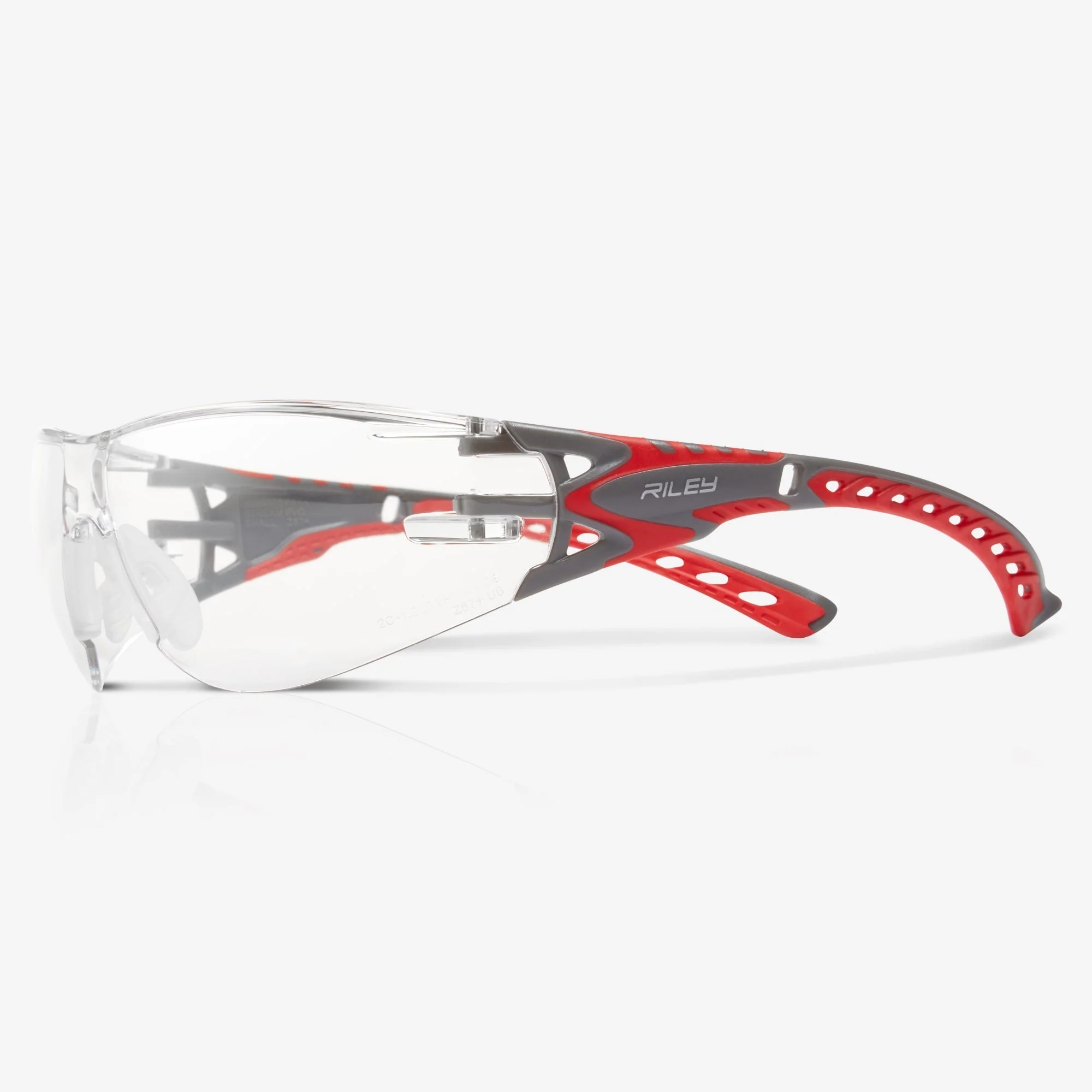 Riley Stream™ Evo Small – Anti-Fog Wrap-Around Safety Glasses (Clear Lens)