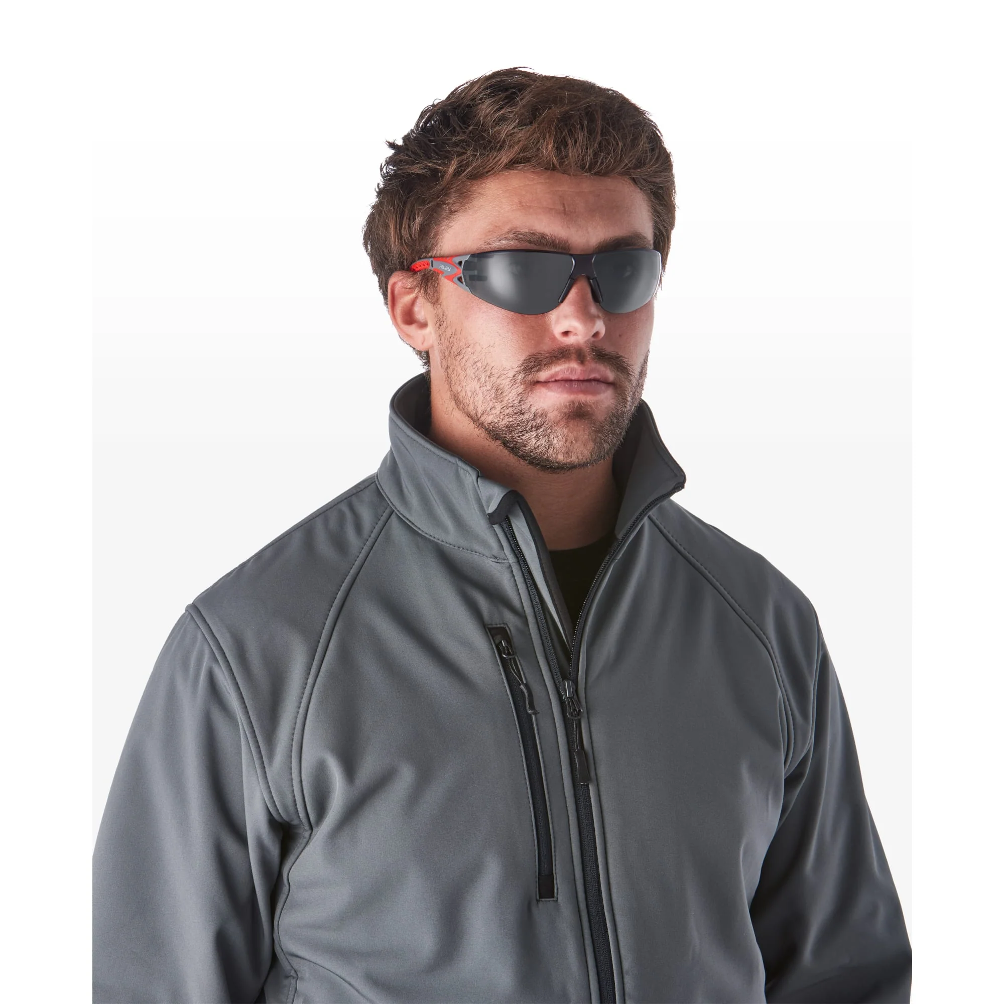 Riley Stream Evo Small Safety Glasses – Grey Lens, Anti-Fog, Wrap-Around - Image 4