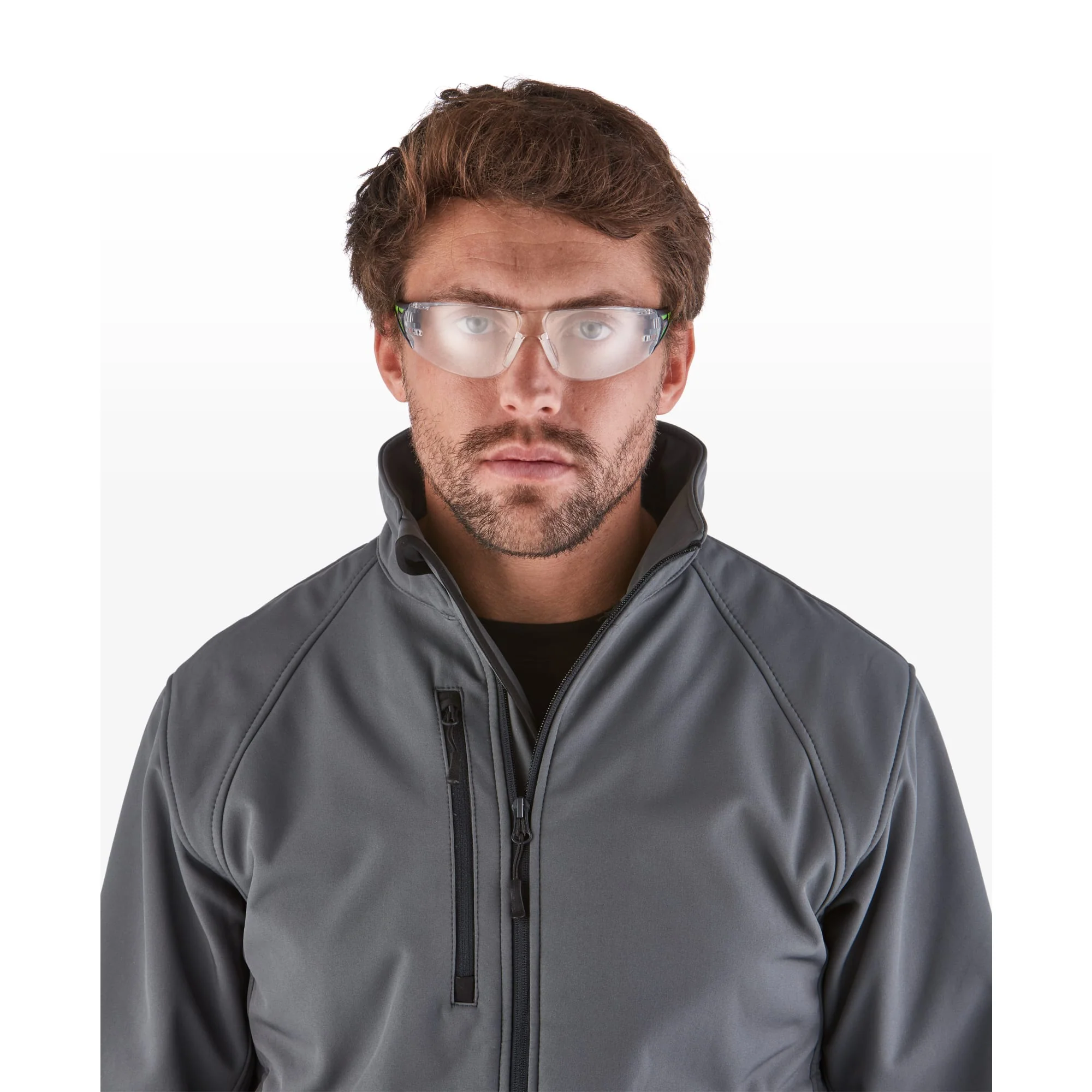 RILEY Stream Green Frameless Metal-Free Safety Glasses with Clear Lens - Image 5