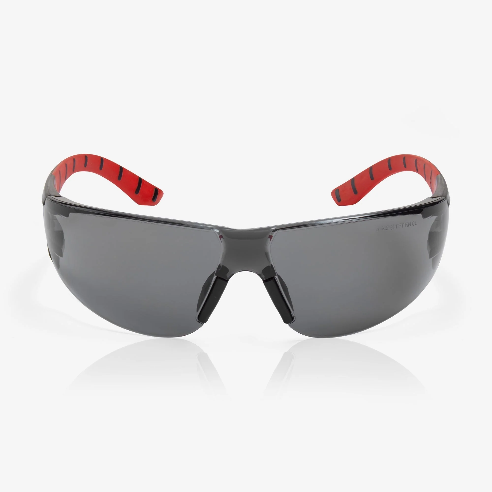 Riley Stream™ Red – Frameless, Metal-Free Safety Glasses (Grey Tint, Anti-Fog) - Image 2