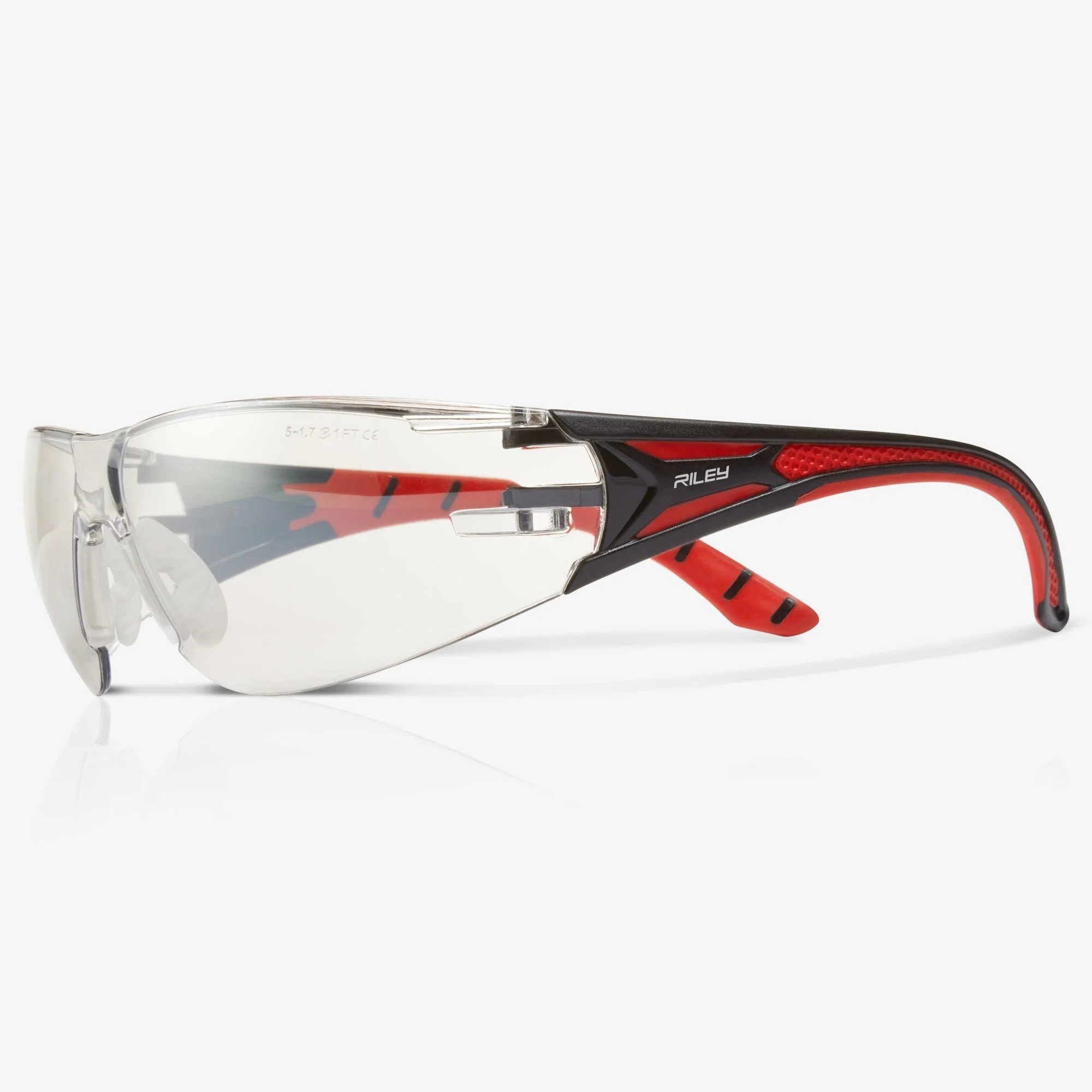 Riley Stream™ Red – Frameless, Metal-Free Safety Glasses (Indoor/Outdoor Lens) - Image 5