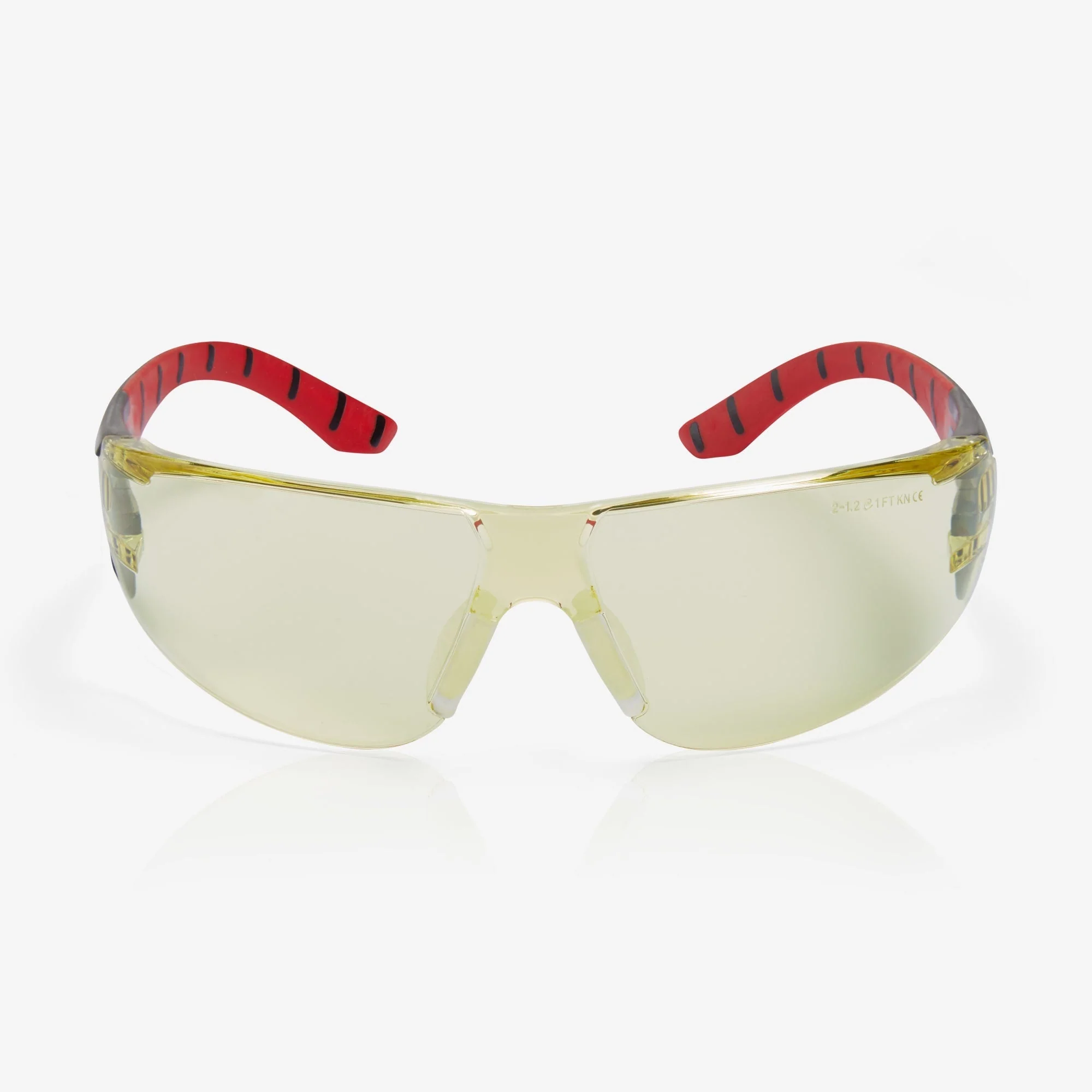 RILEY Stream Red Safety Glasses – Yellow Tint, Metal-Free - Image 2
