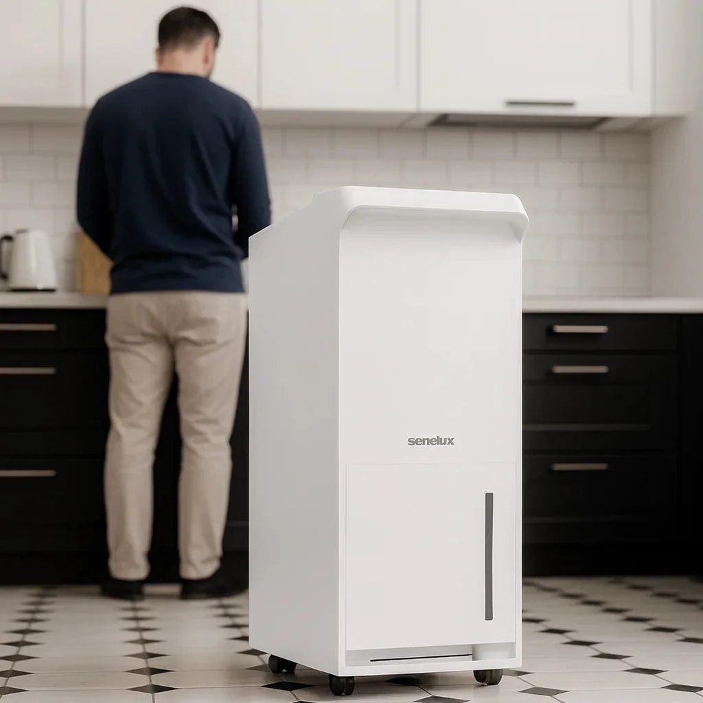 Senelux 25L/Day Dehumidifier Smart App Wi-Fi with 5.5L Water Tank, Continuous Drainage, Large Room, Sleep Mode, 24H Timer - Image 3