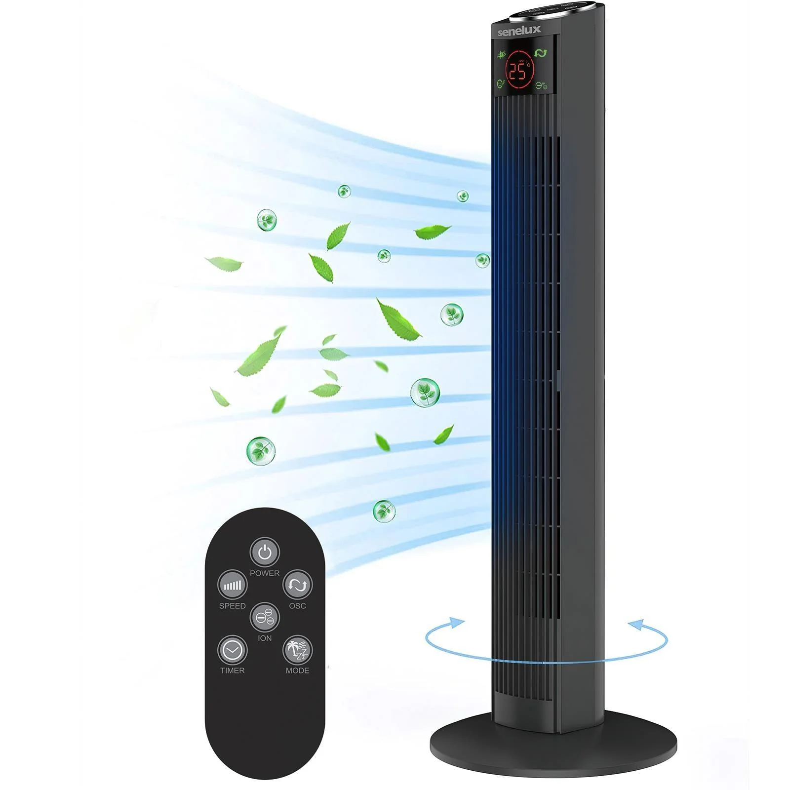 Senelux 36" Oscillating Tower Fan - Image 4