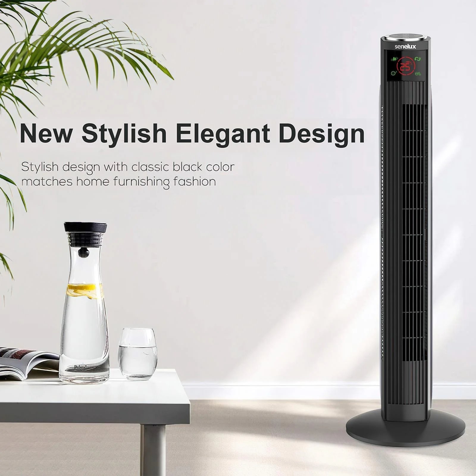 Senelux 36" Oscillating Tower Fan - Image 5