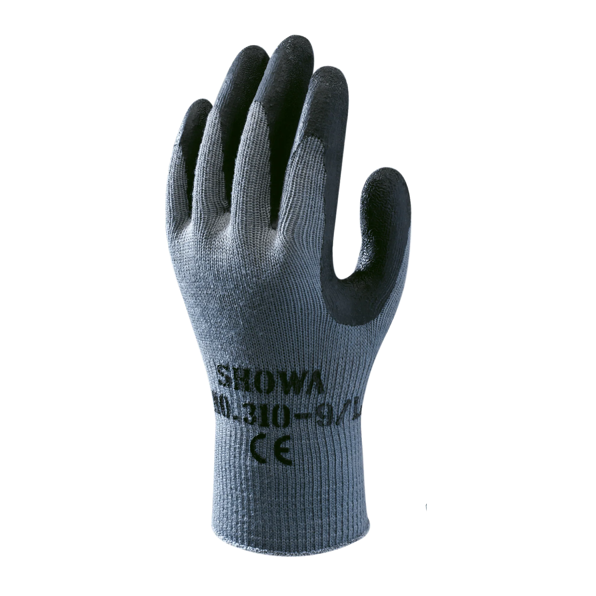 SHOWA 310 Builders Safety Work Gloves with Textured Grip in Black - Image 3