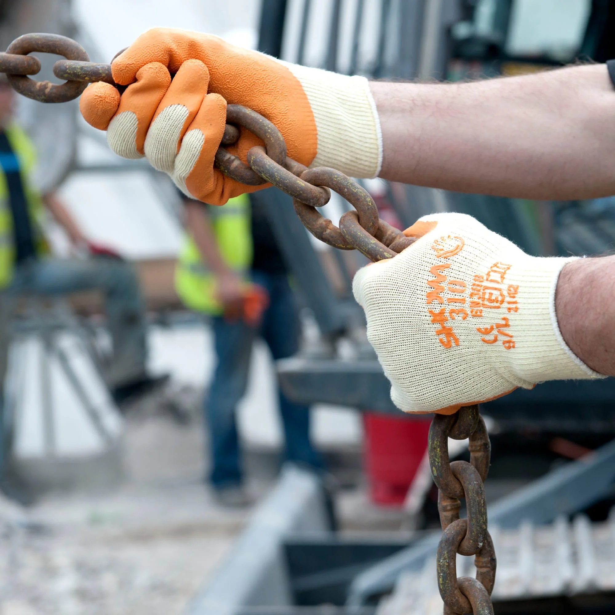SHOWA 310 Orange Durable Heavy Duty Textured Grip Safety Work Gloves (PACK of 10 PAIRS) - Image 3