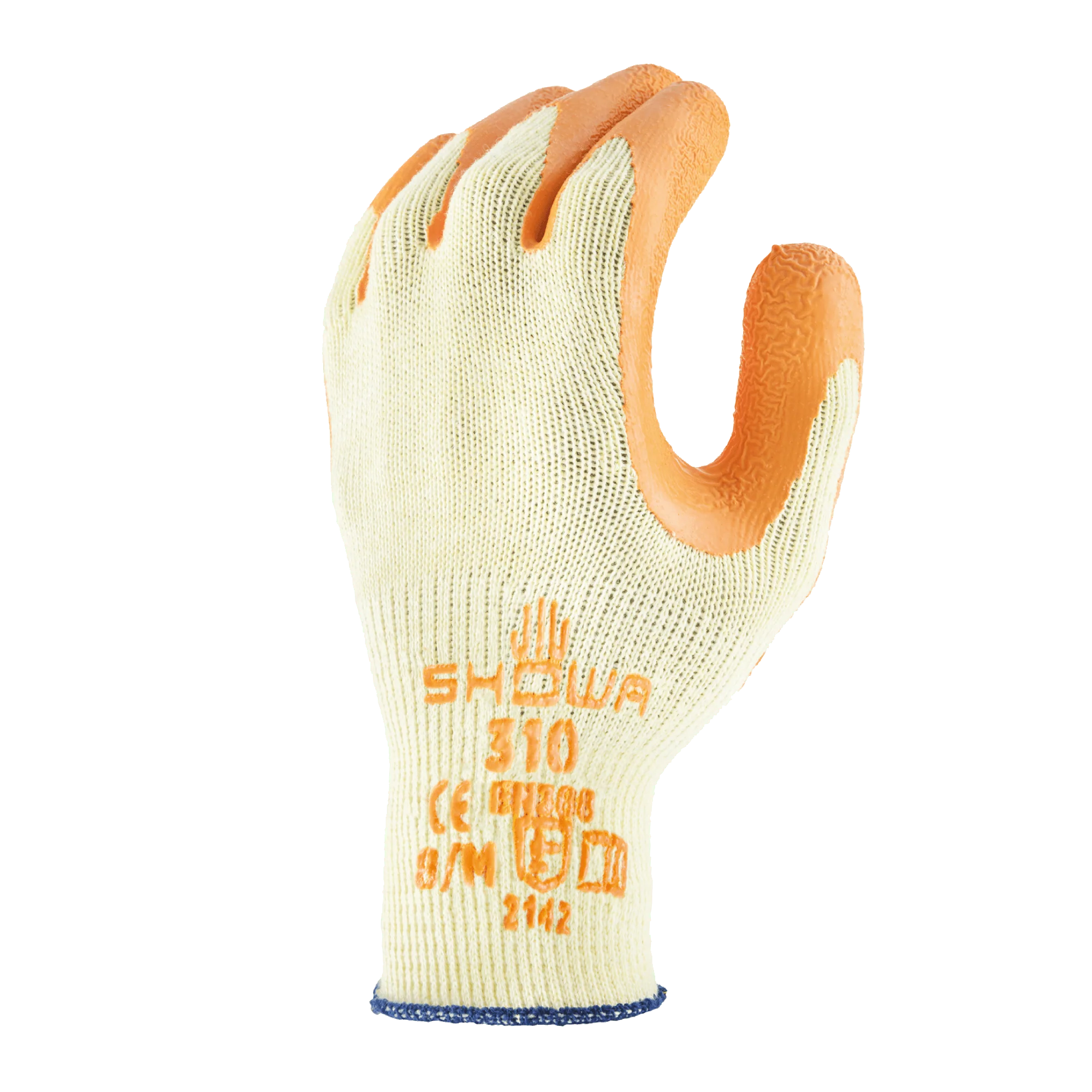 SHOWA 310 Orange Durable Heavy Duty Textured Grip Safety Work Gloves (PACK of 10 PAIRS) - Image 4