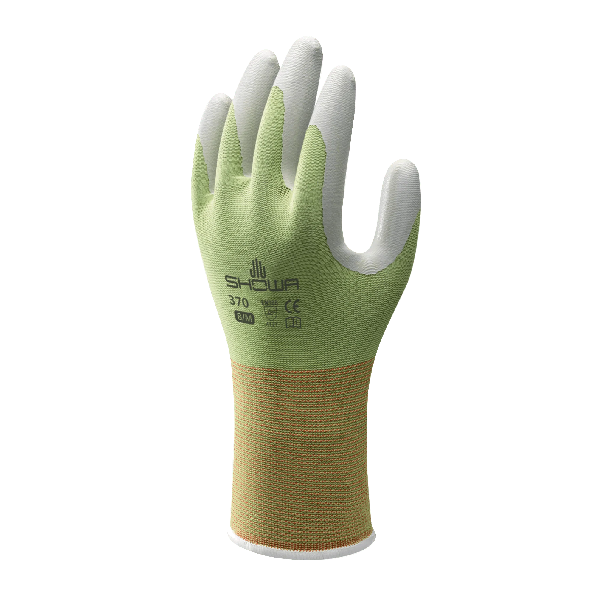 SHOWA 370 Green Lightweight Multi Purpose Grip Safety Gloves - Image 3