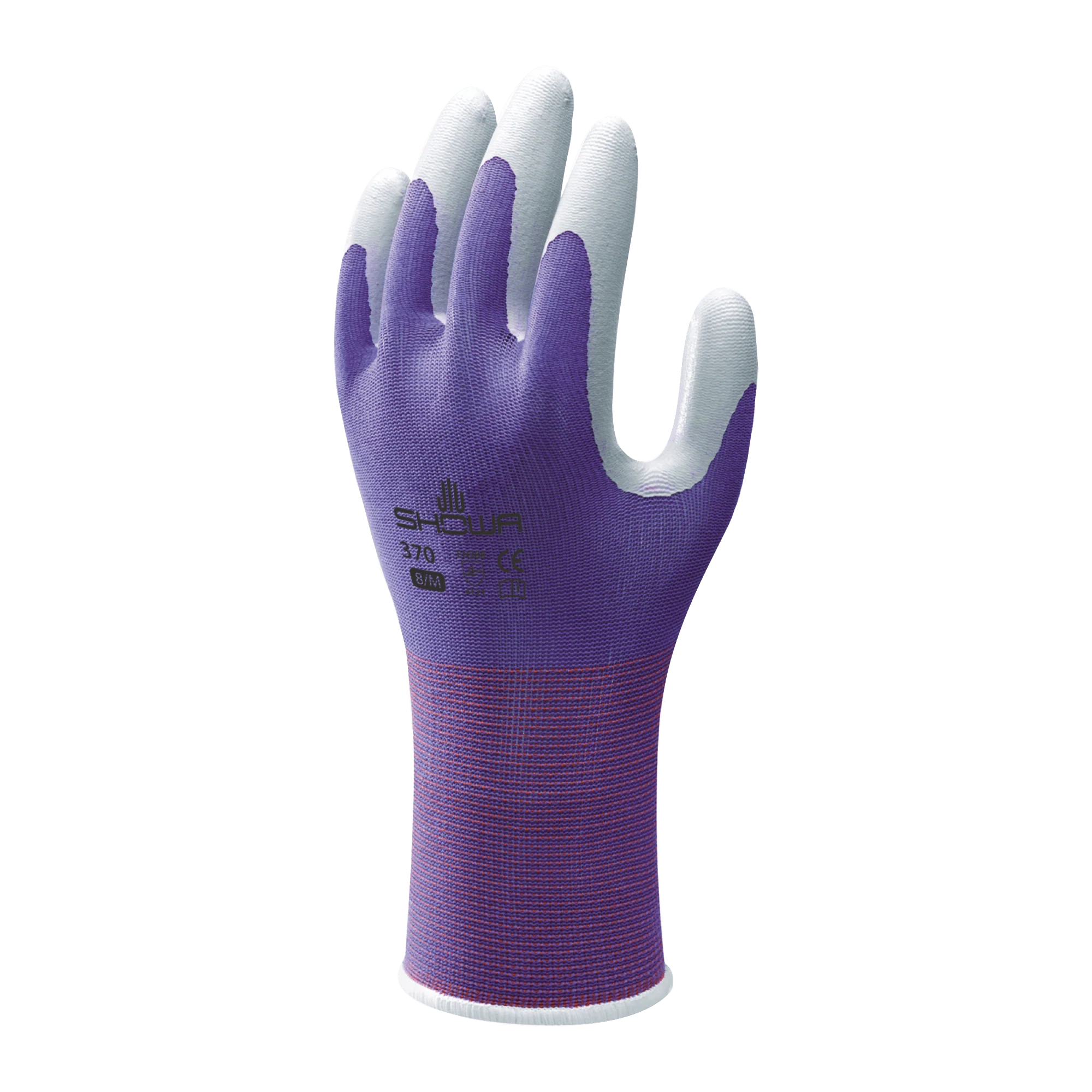 SHOWA 370 Purple Lightweight Gardening Multi Purpose Grip Safety Gloves - Image 3
