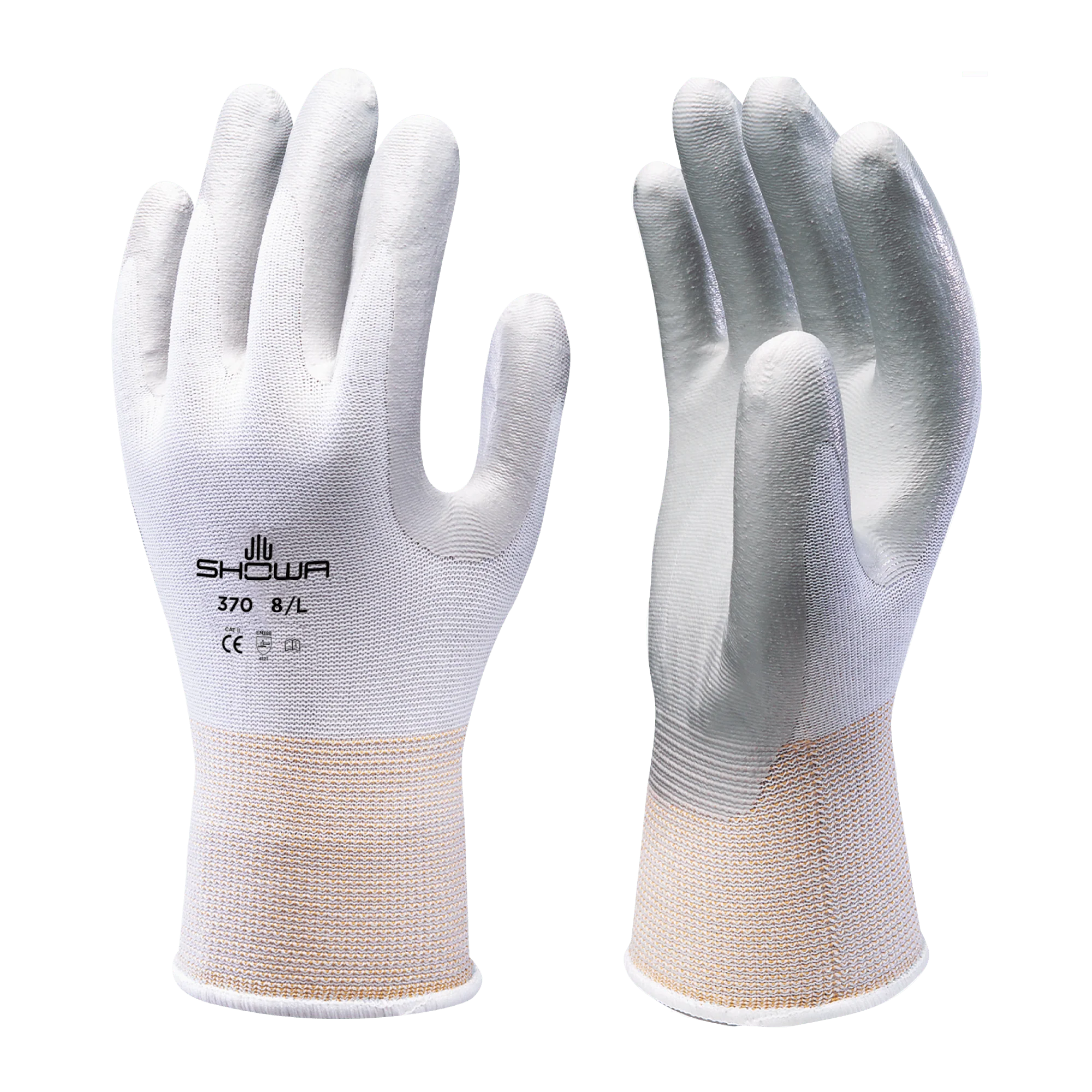 SHOWA 370 White Multi Purpose Lightweight Assembly Grip Safety Gloves (PACK of 10 PAIRS) - Image 2