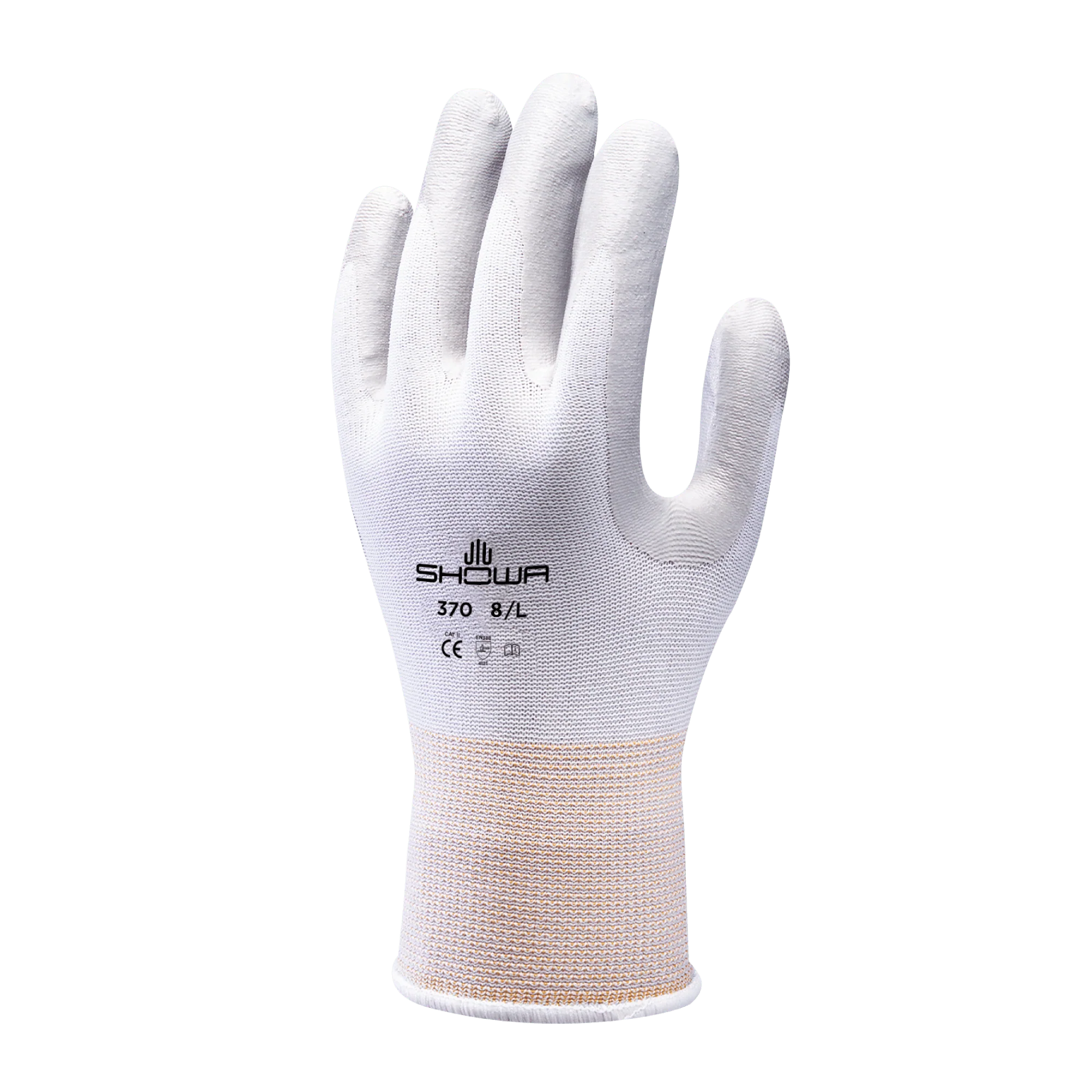 SHOWA 370 White Multi Purpose Lightweight Assembly Grip Safety Gloves (PACK of 10 PAIRS) - Image 3
