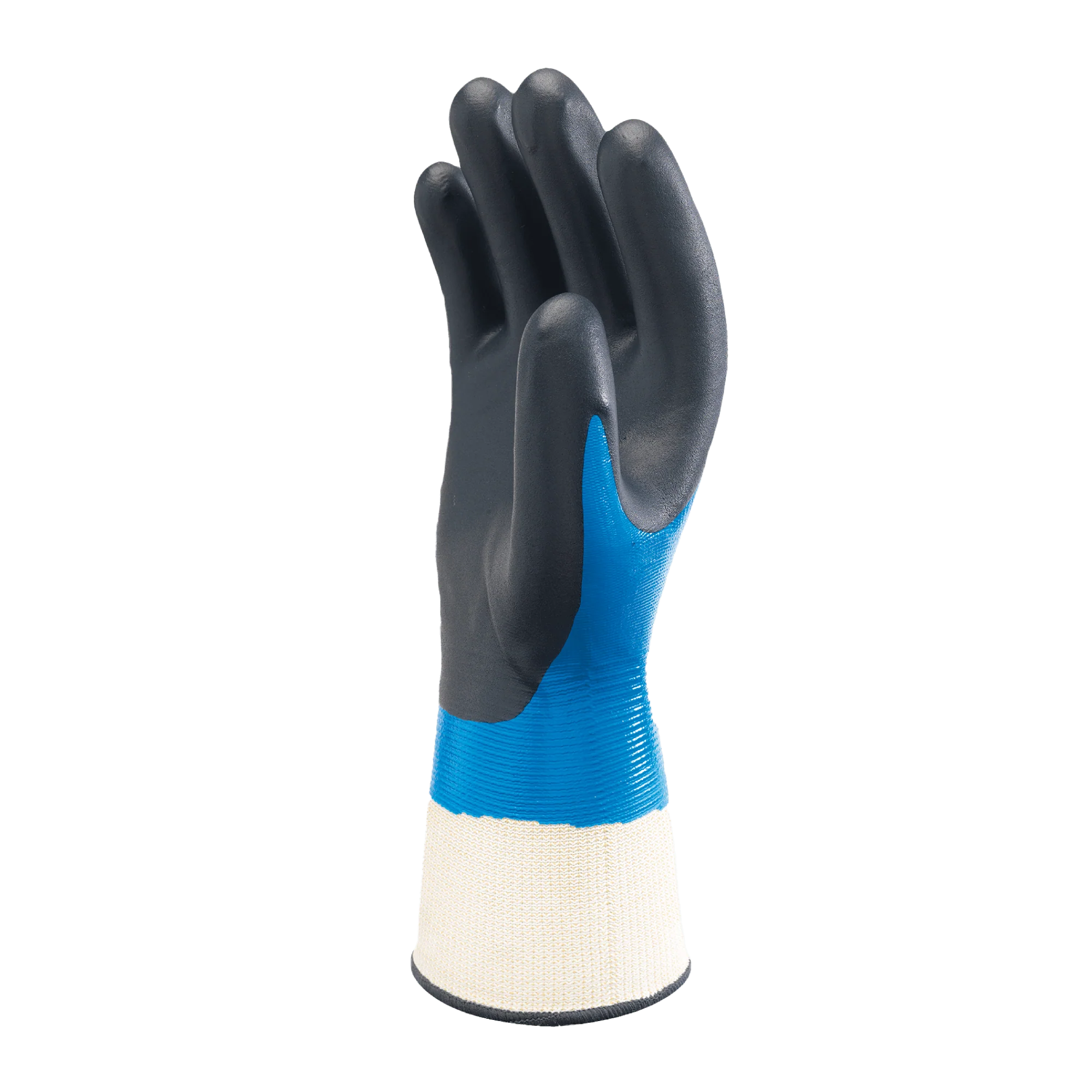 SHOWA 377 Waterproof Impermeable Fully Coated Work Gloves with Nitrile Grip (PACK of 10 PAIRS) - Image 5