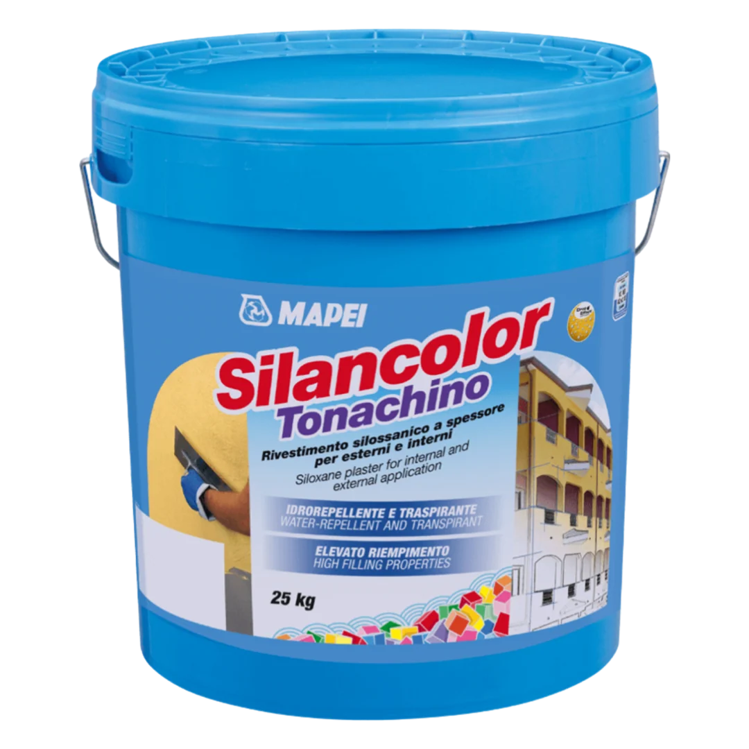 Mapei Silancolor Tonachino - Breathable Water-Repellent Siloxane Plaster