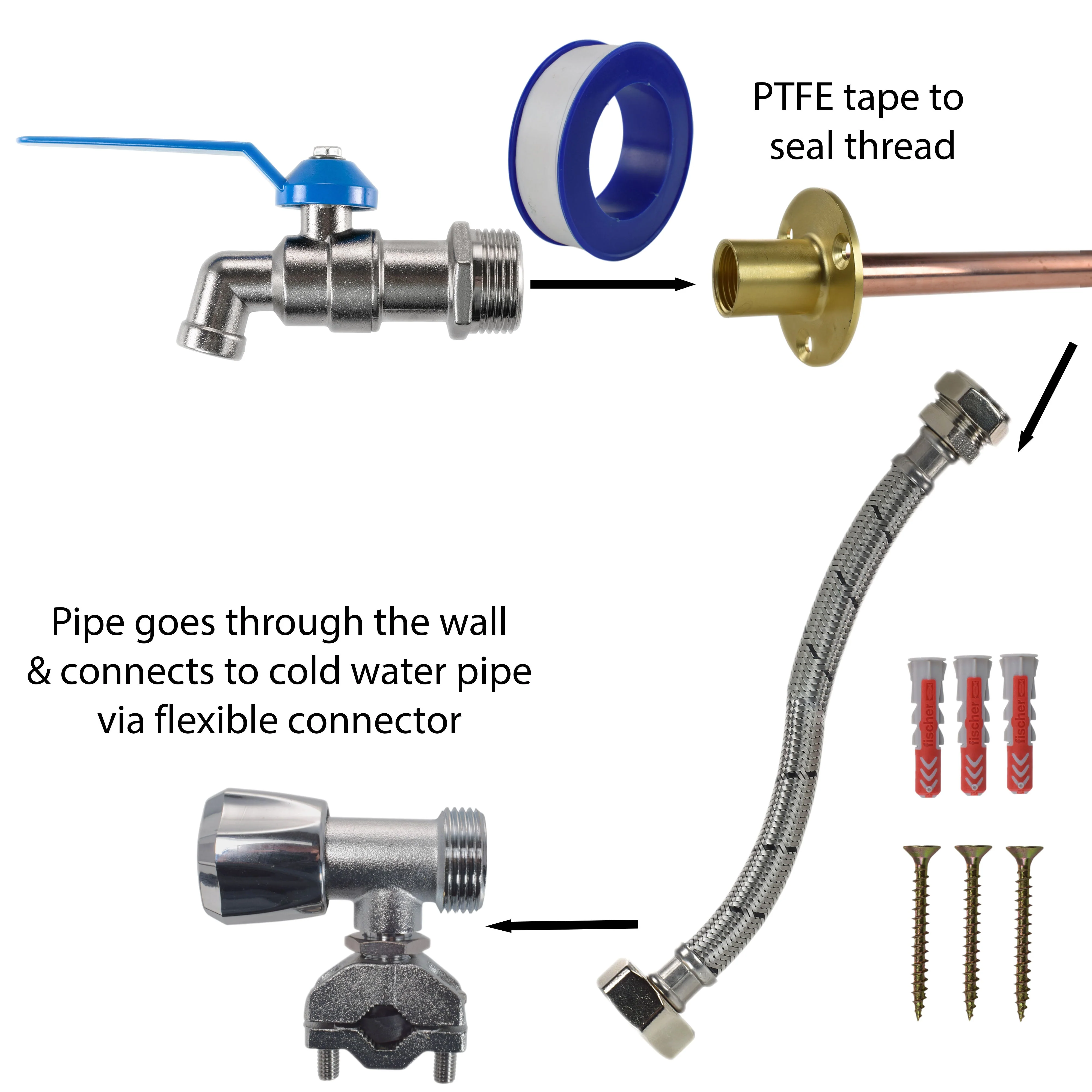 Simple Lever Tap FULL Connection Kit - Image 3