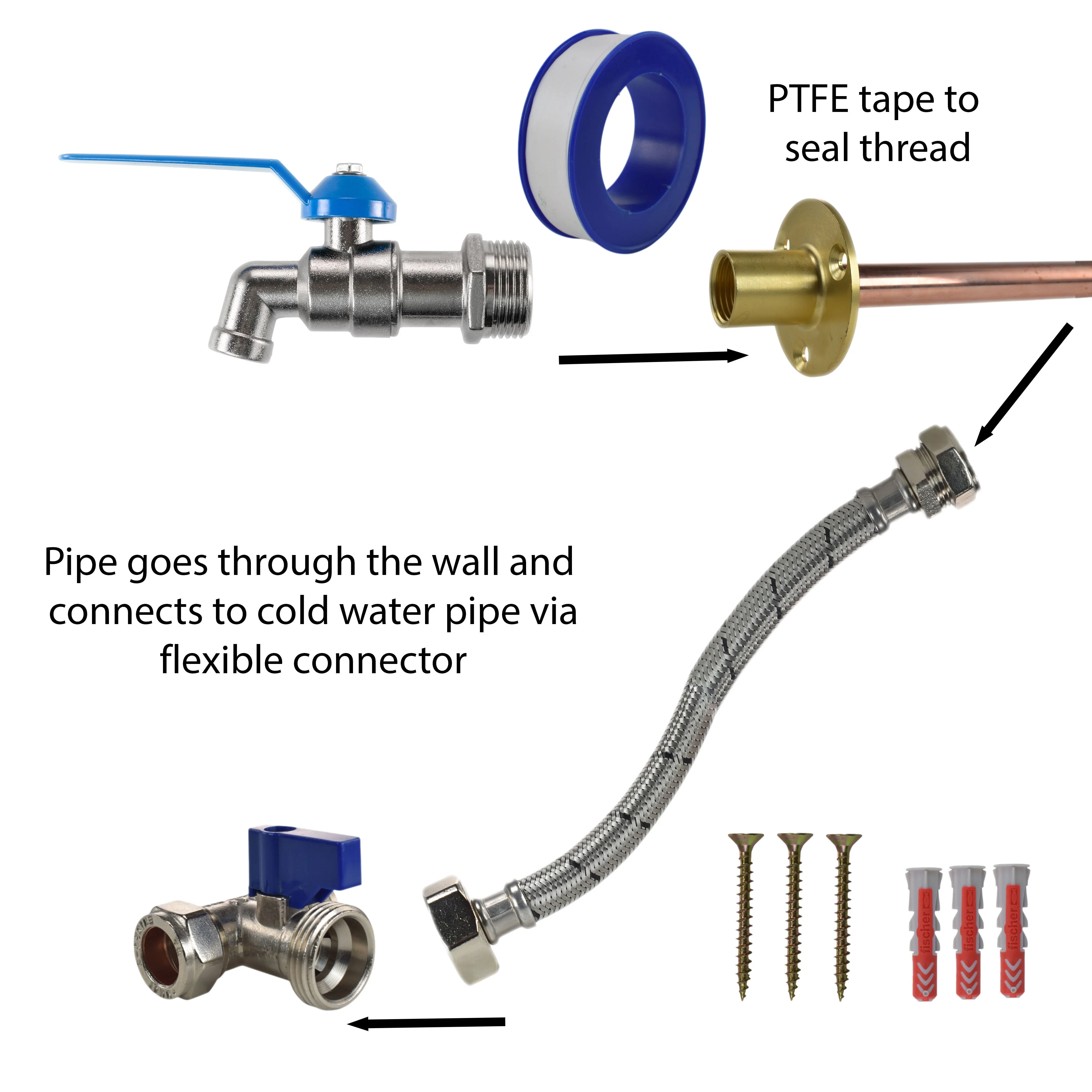 Simple Lever Tap STANDARD Connection Kit - Image 3