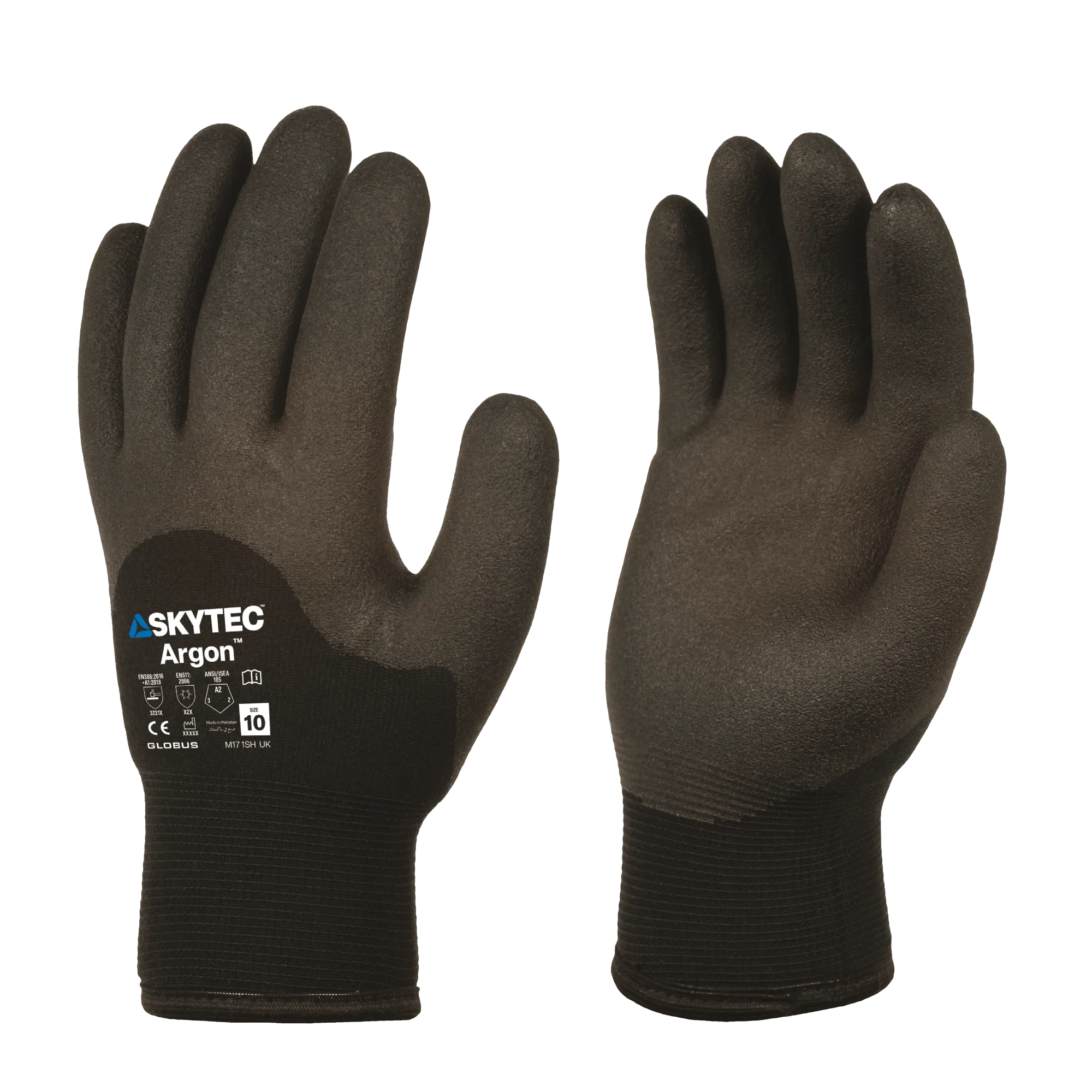 SKYTEC Argon Fleece Lined Thermal Insulated Water Repellent Work Gloves (PACK of 10 PAIRS) - Image 4