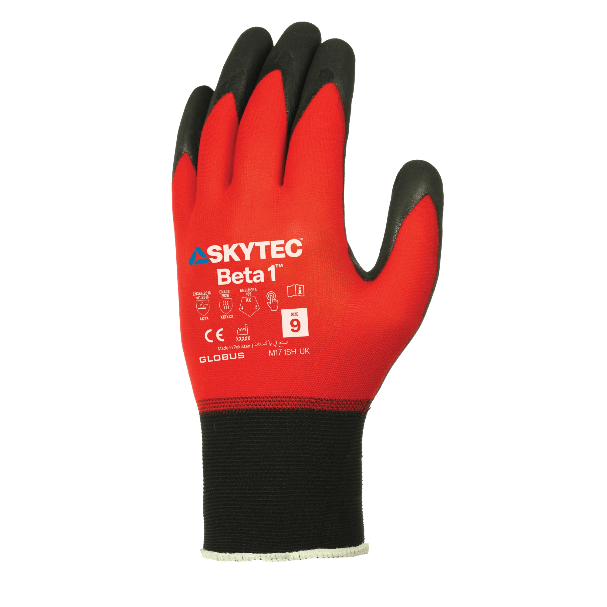 SKYTEC Beta 1 Tricolore Flexible Lightweight Low Cut Protection Safety Work Gloves with Grip Palm