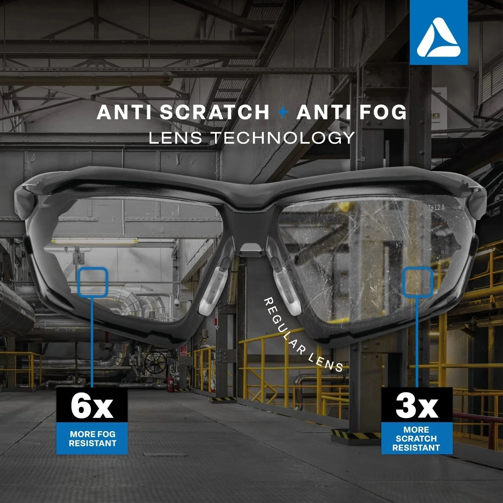 SKYTEC ELEMENTS EME21 Anti Scratch Anti Fog Sports Style Spoggles Safety Glasses & Protective Goggles Combination with Clear Lens - Image 7