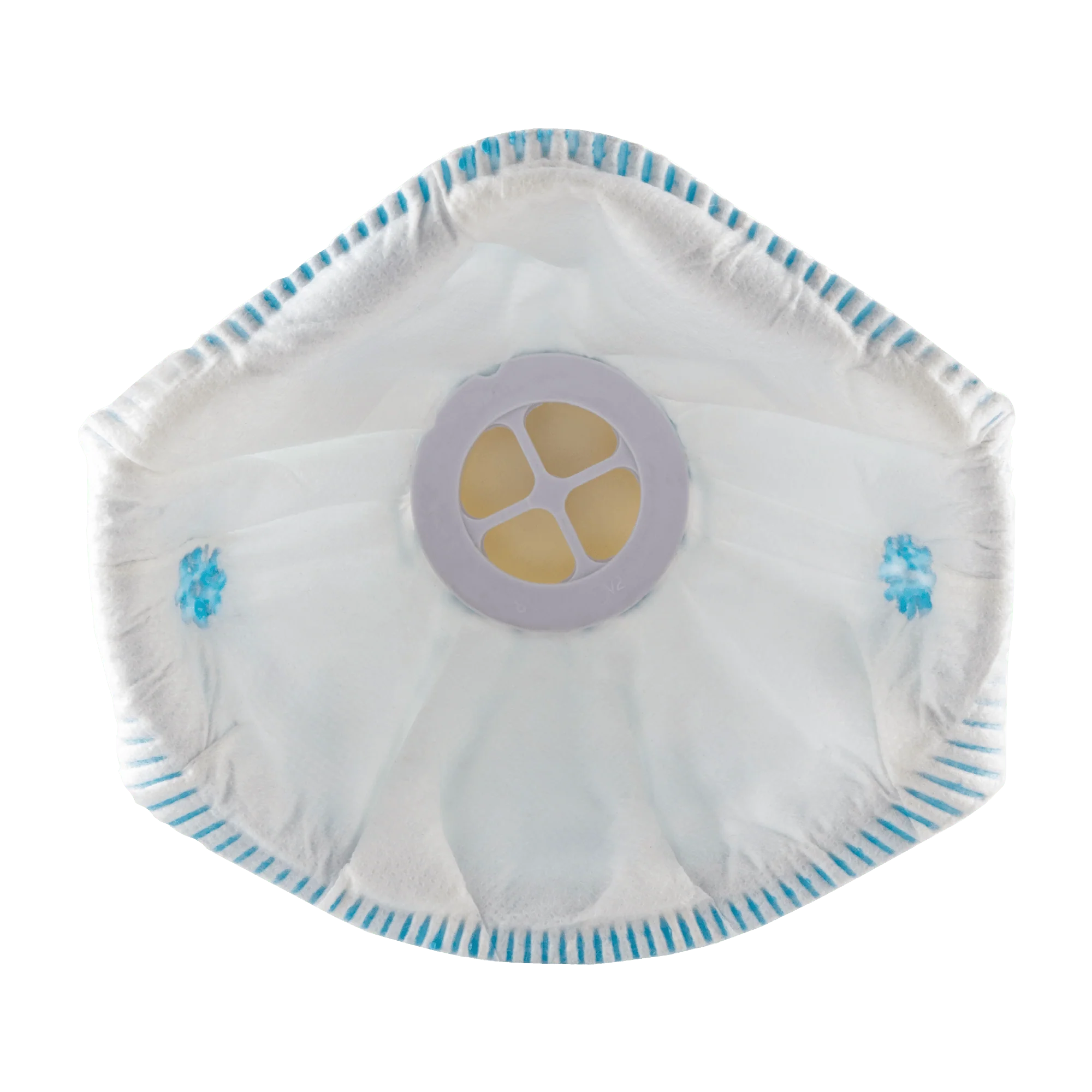 SKYTEC Flow AMF-2V FFP2 Premium Moulded Valved Disposable Cup Shape Respirator Face Dust Mask (PACK of 10) - Image 2