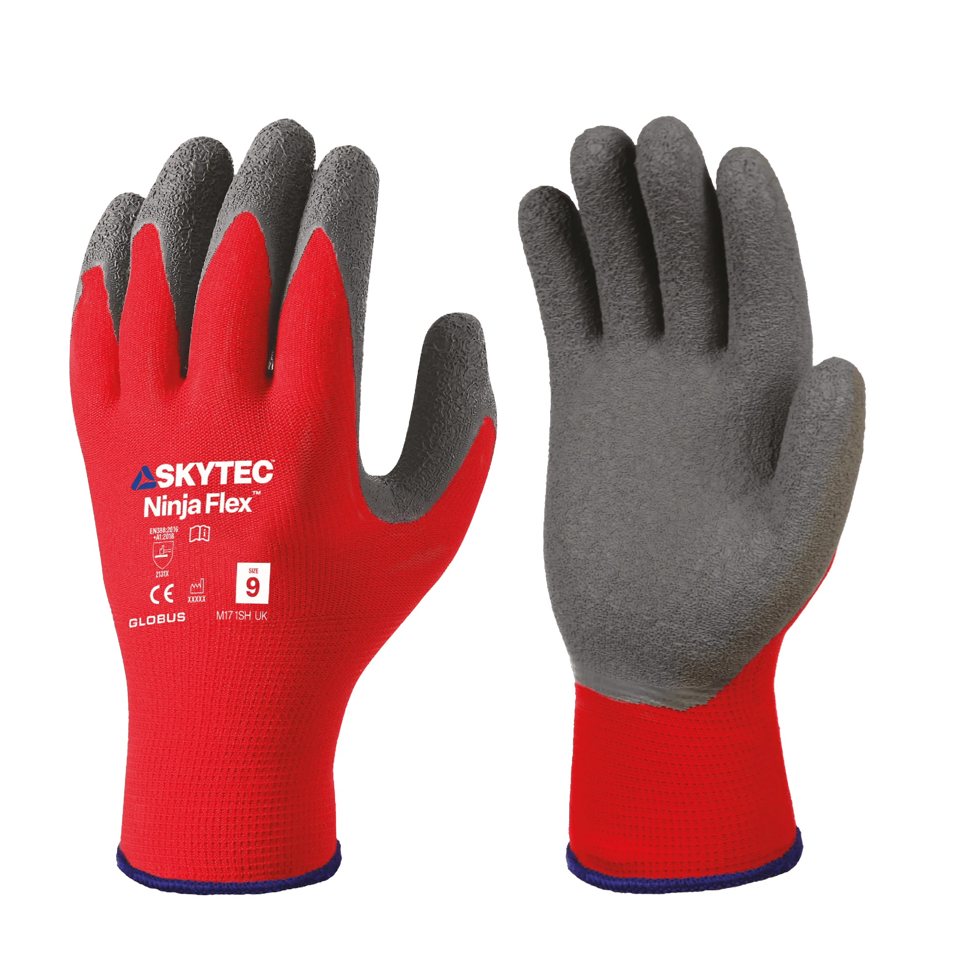 SKYTEC Ninja Flex Tricolore Lightweight Low Cut Resistant Grip Safety Gloves - Image 2