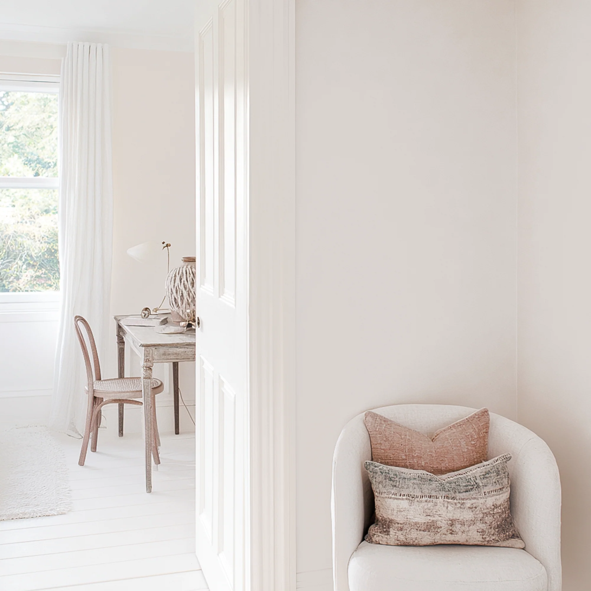 Little Knights - Soft Blush Creamy Peach White - Matte/Eggshell/Silk/Satin/Gloss Internal Paint - Image 3
