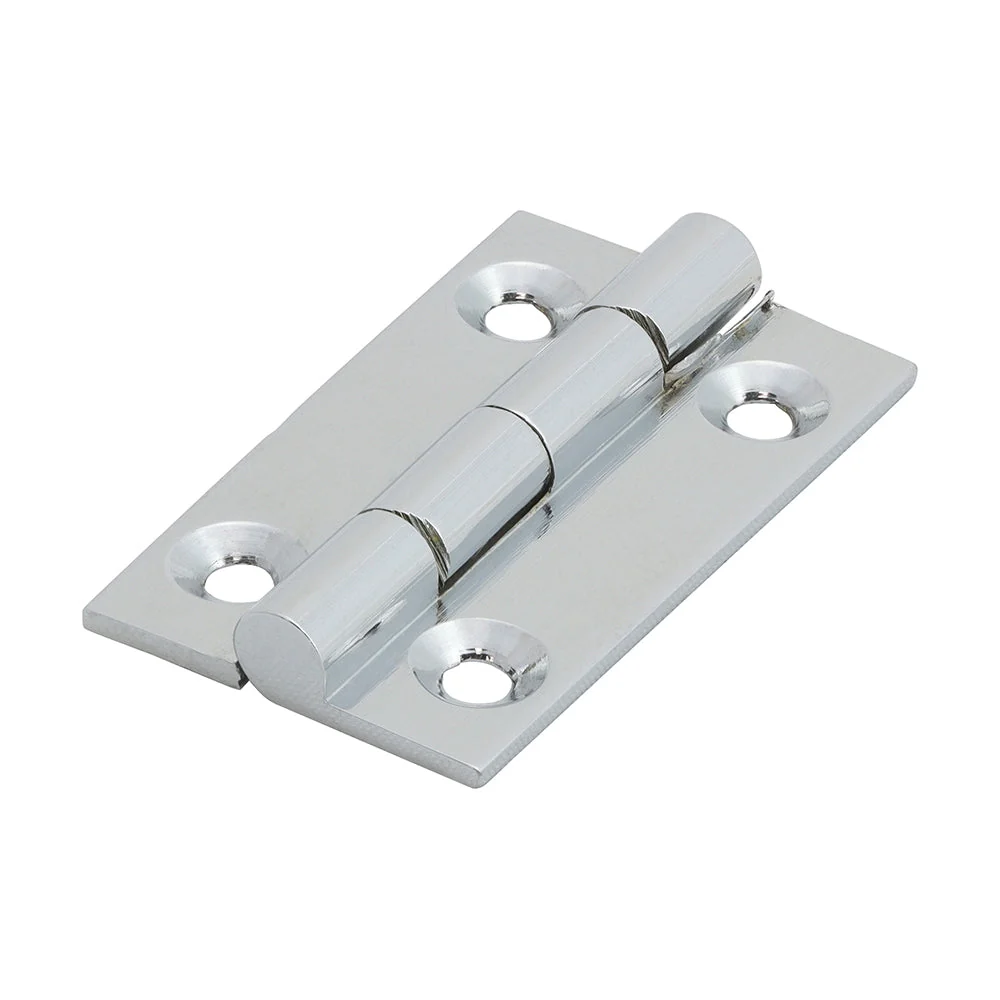 Solid Drawn Hinges - Solid Brass - Polished Chrome