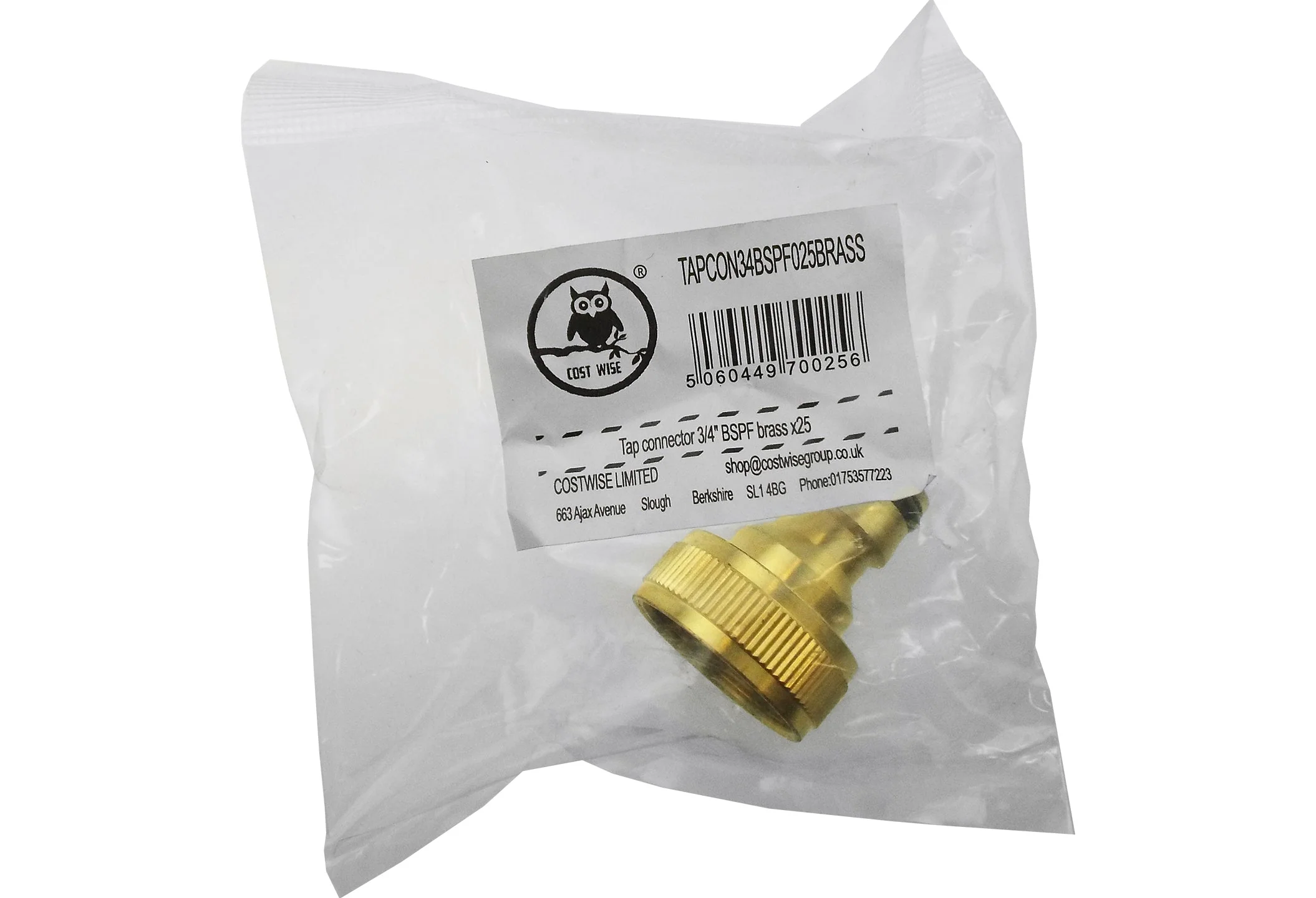 Tap Connector Snap On Male - 3/4" BSPF Brass - Image 2