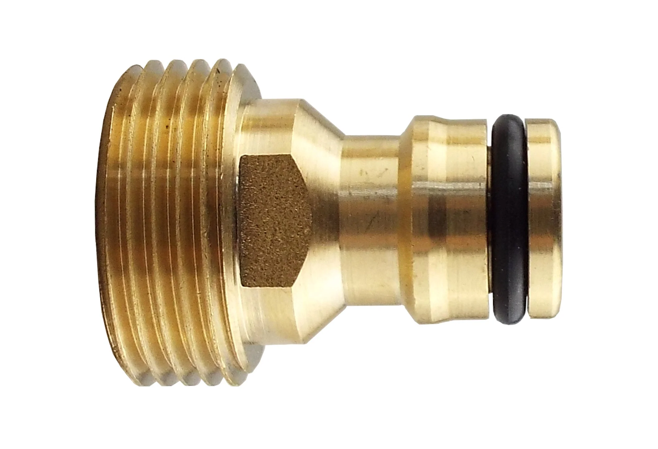 Tap Connector Snap-On Male - 3/4" BSPM Brass - Image 2