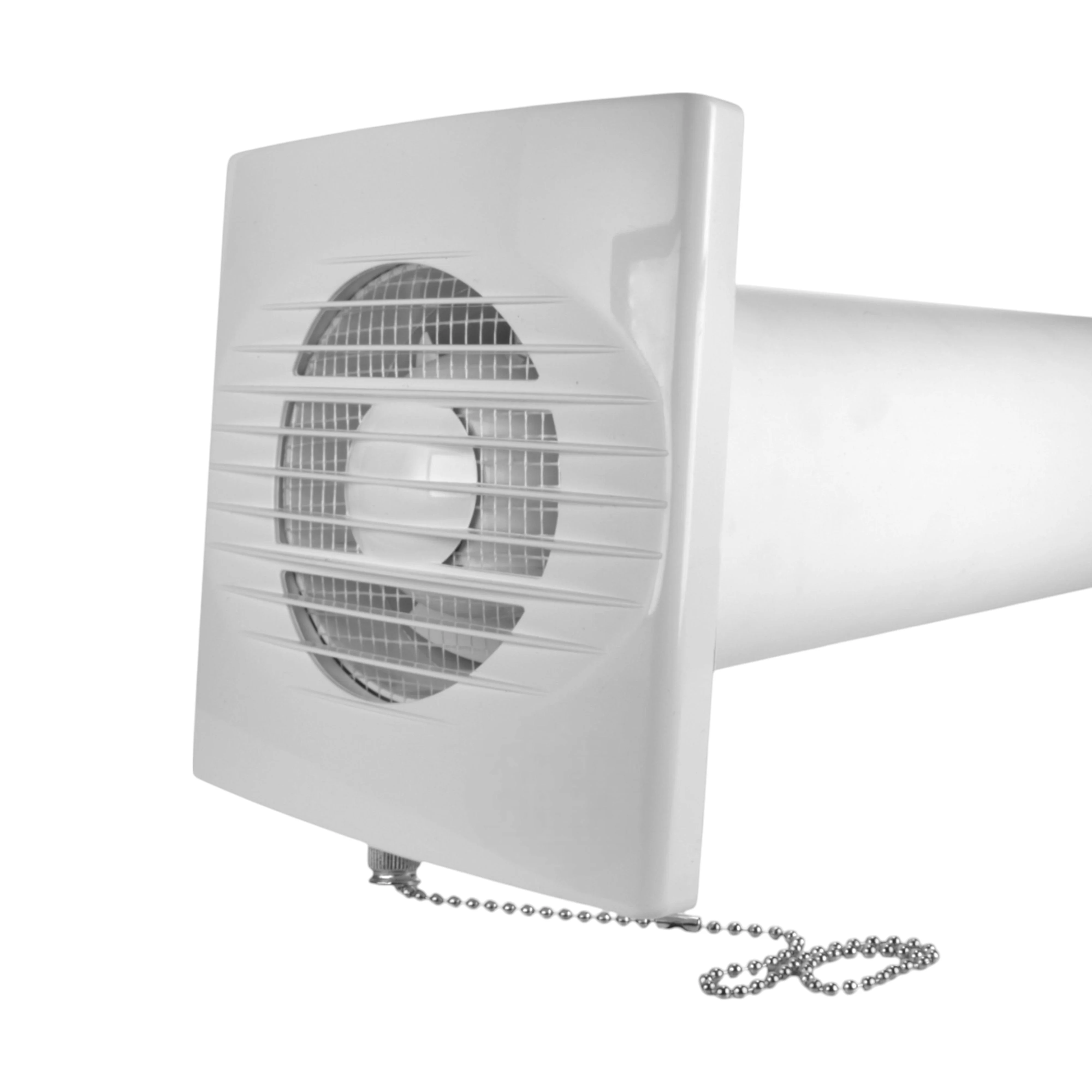 Through Wall Ventilation Kit RICO Pull-Cord Switch Fan with Brown External Vent - Image 6
