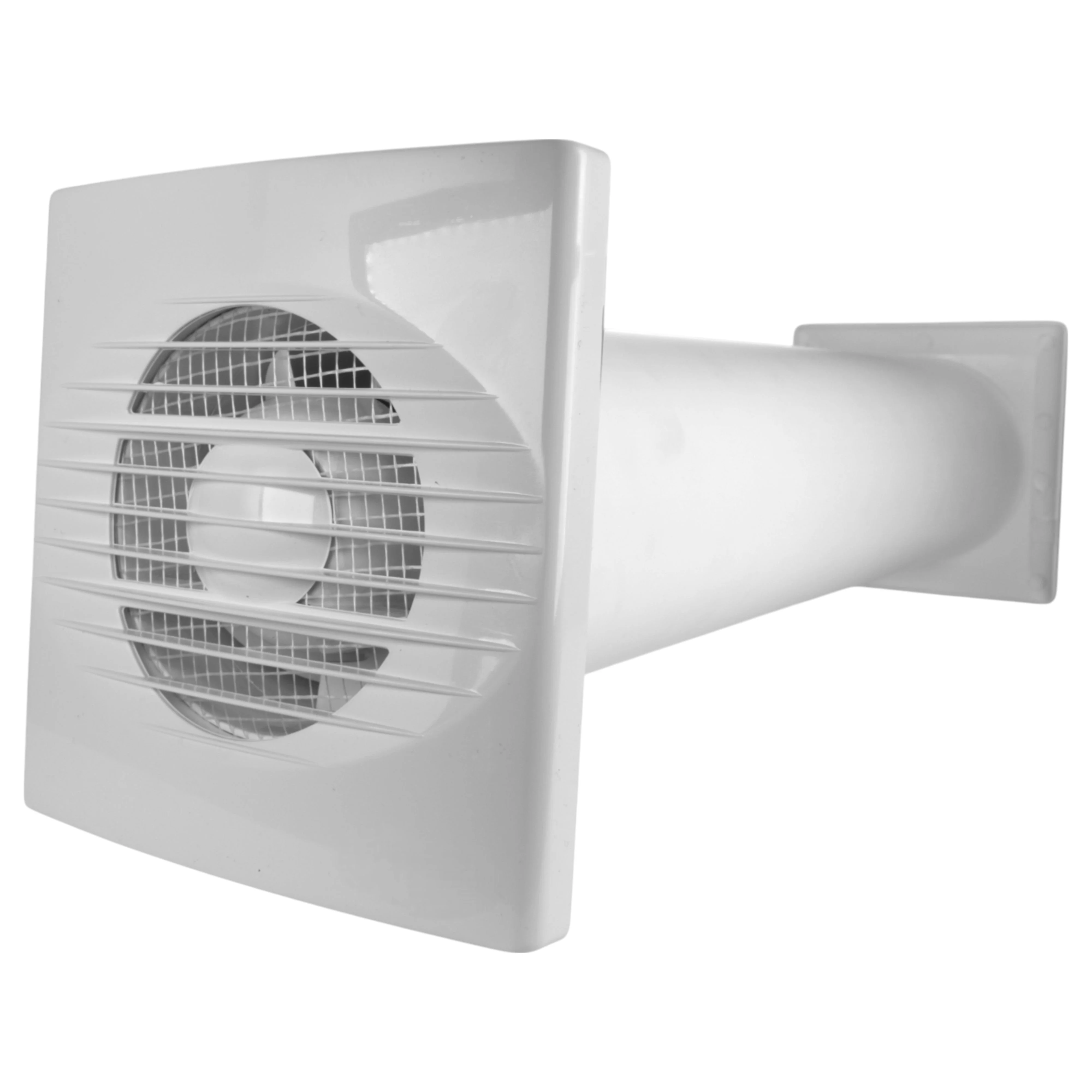 Through Wall Ventilation Kit RICO Timer Switch Fan with Brown External Vent - Image 5