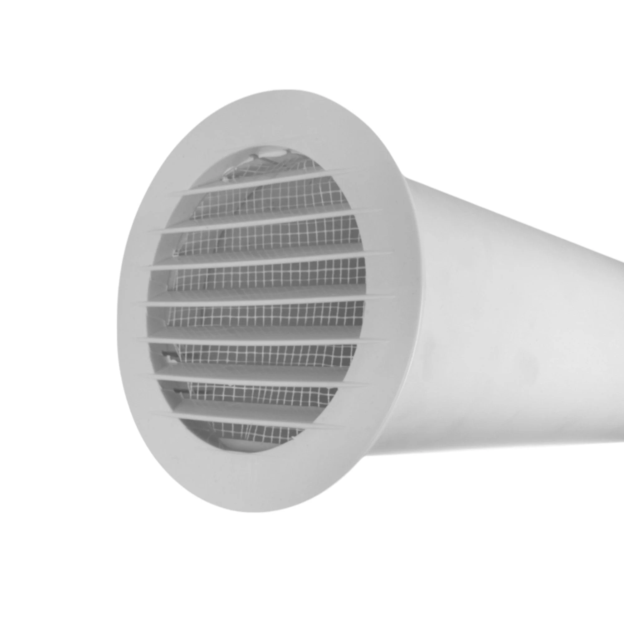 Through Wall Ventilation Kit Round Louvre Vent VC-KRO0184 with Brown External Vent - Image 3